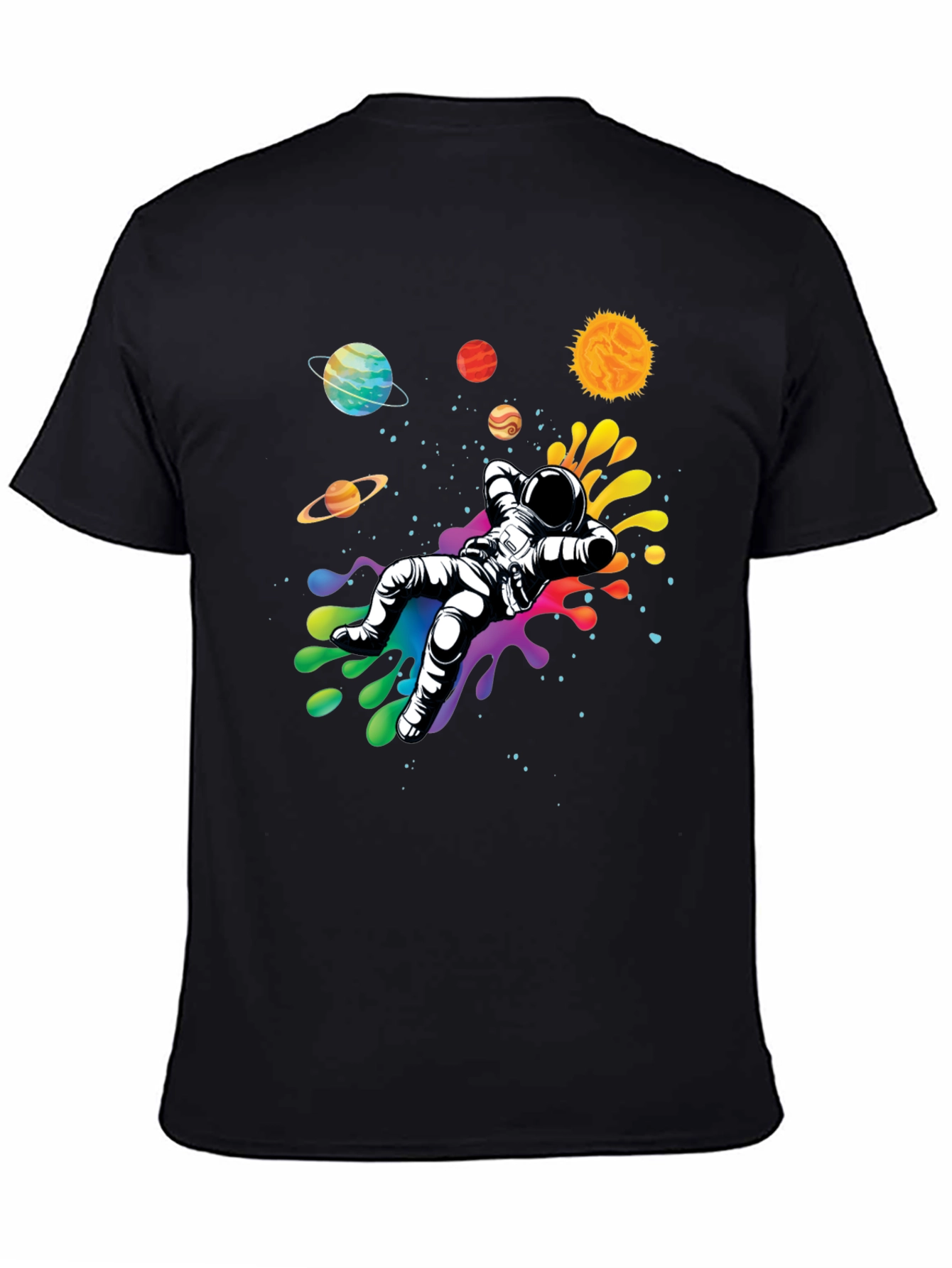 Astronaut in Space T-Shirt - Galaxy Design