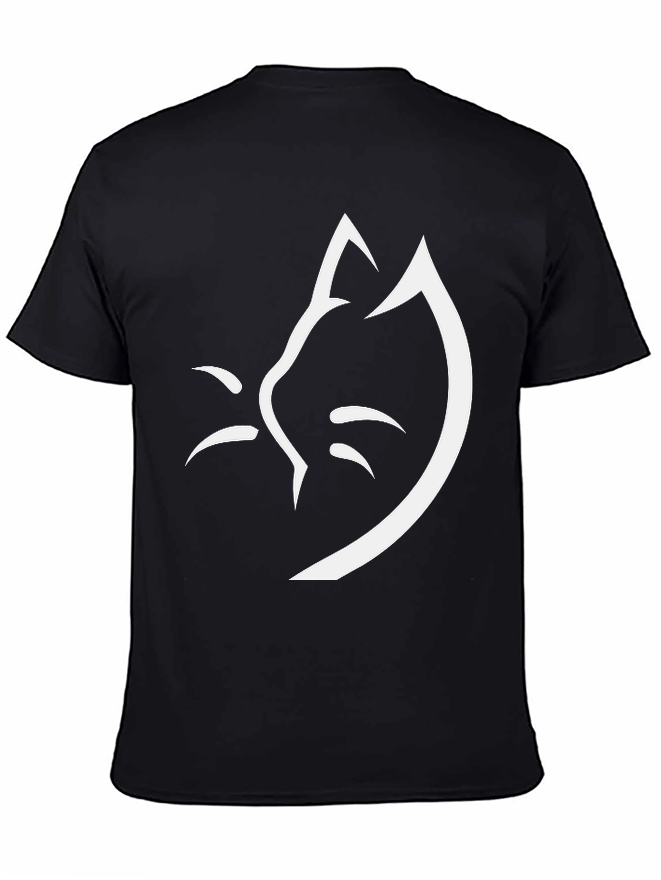 Minimalist Cat Face T-Shirt