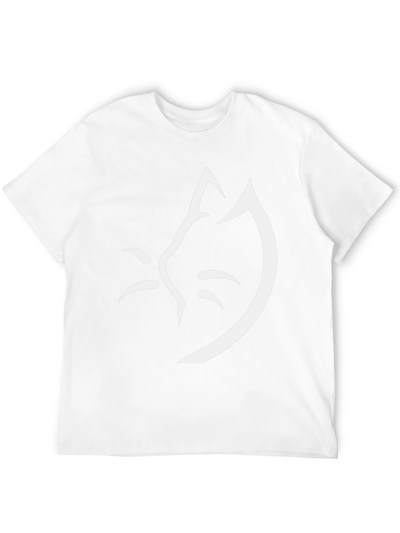 Minimalist Cat Face T-Shirt