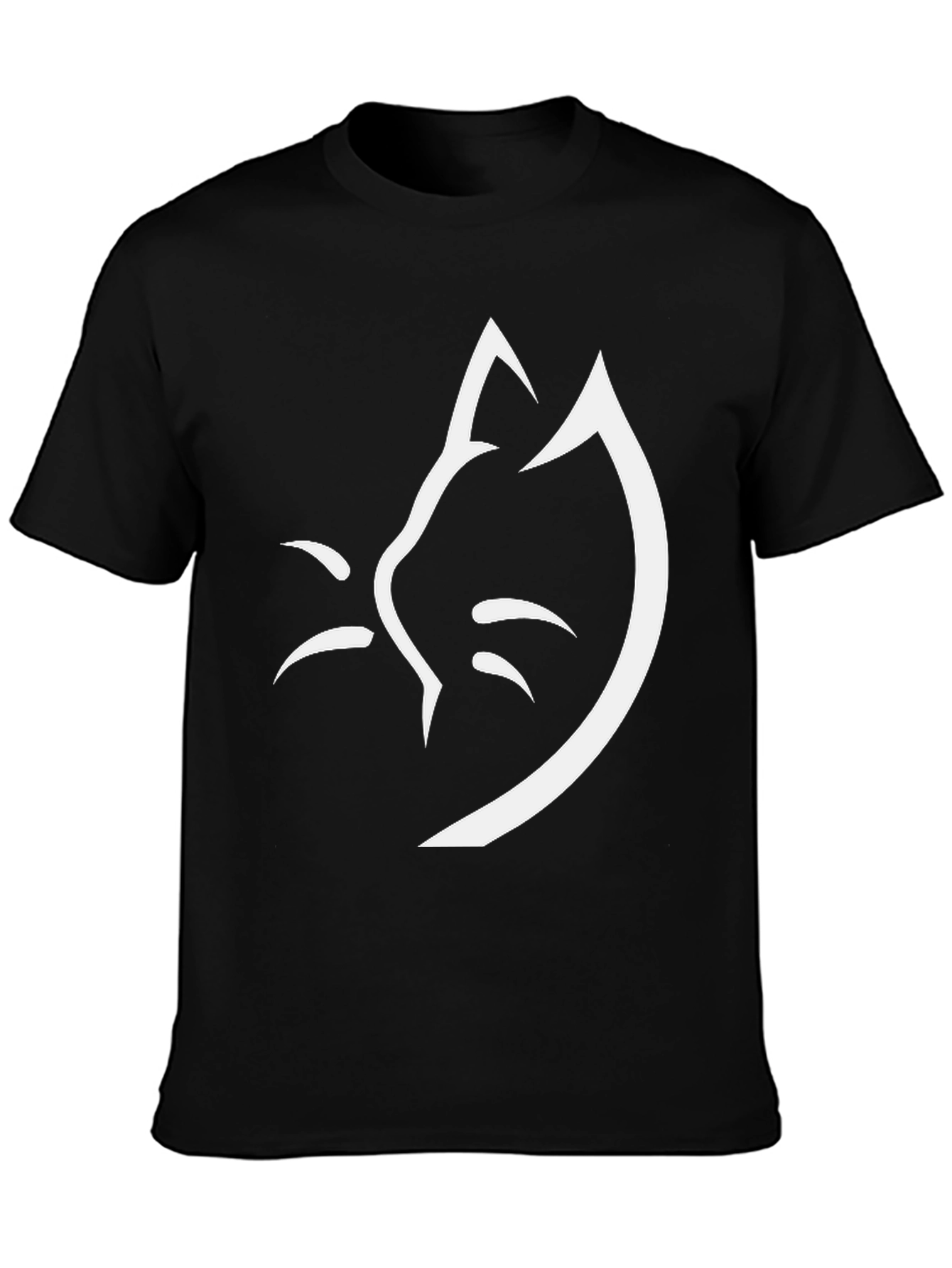Minimalist Cat Face T-Shirt