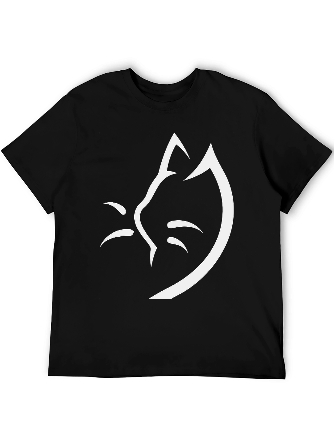 Minimalist Cat Face T-Shirt