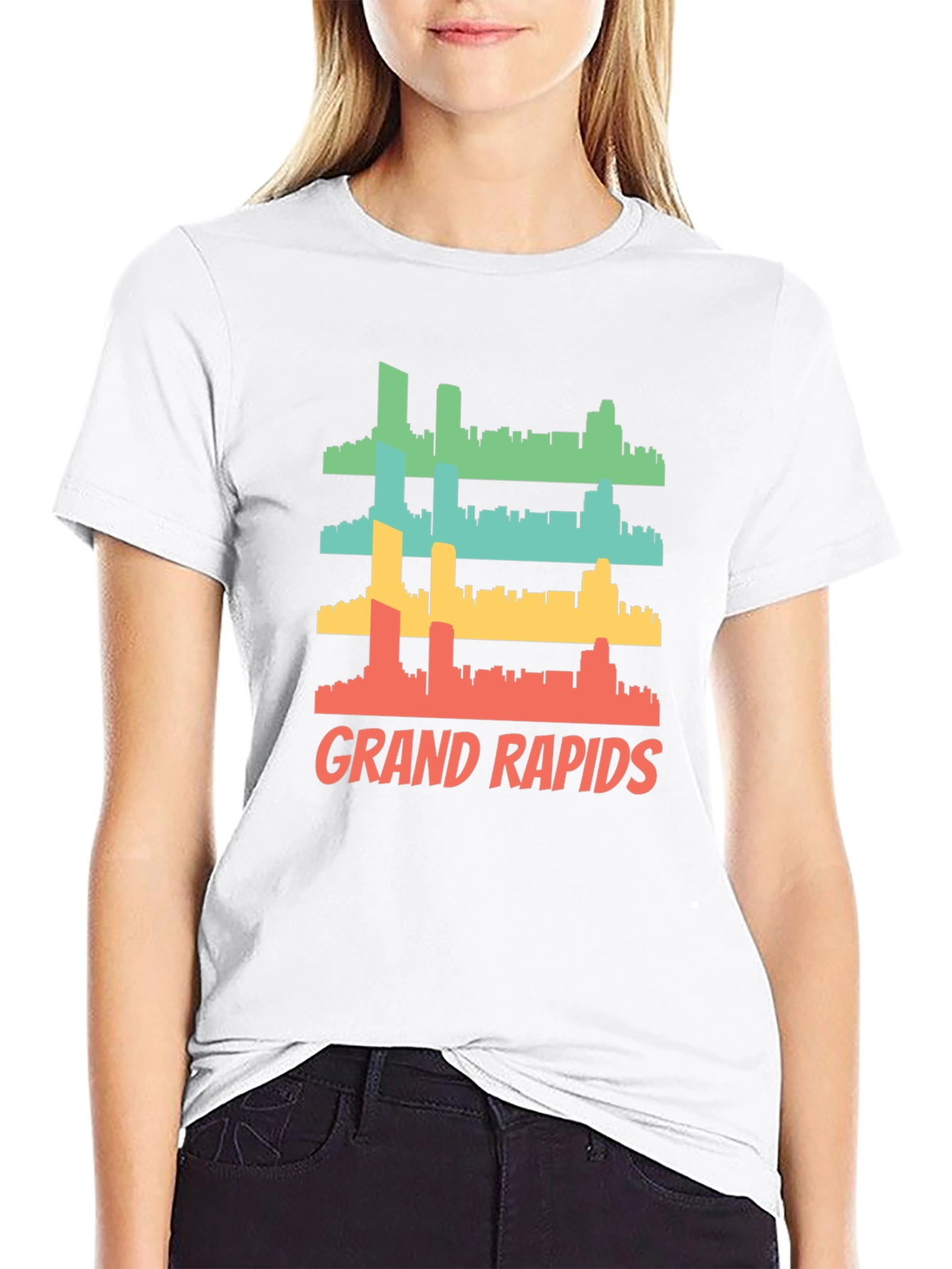Grand Rapids Retro Skyline T-Shirt