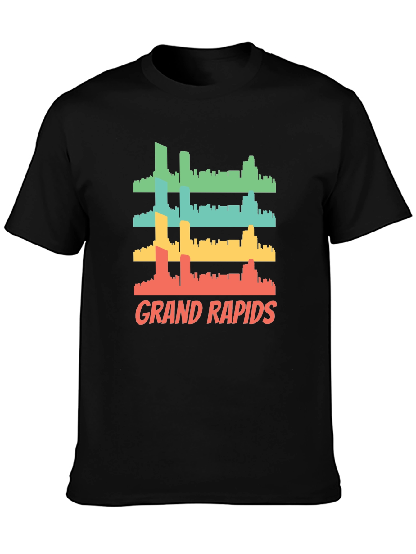 Grand Rapids Retro Skyline T-Shirt