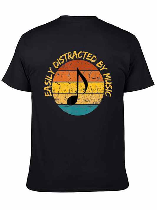 Easily Distracted By Music Graphic Tee