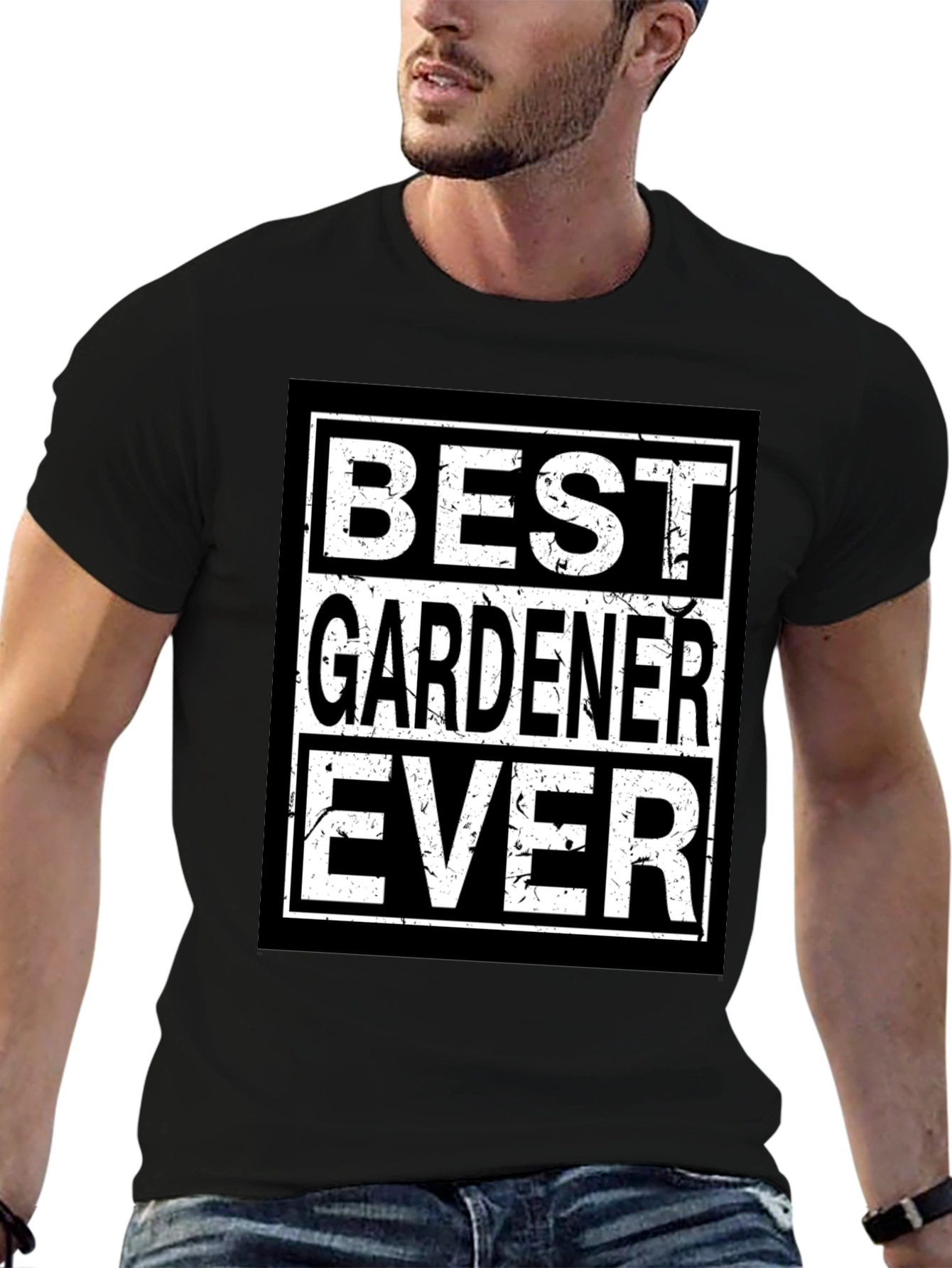 Best Gardener Ever Black T-Shirt