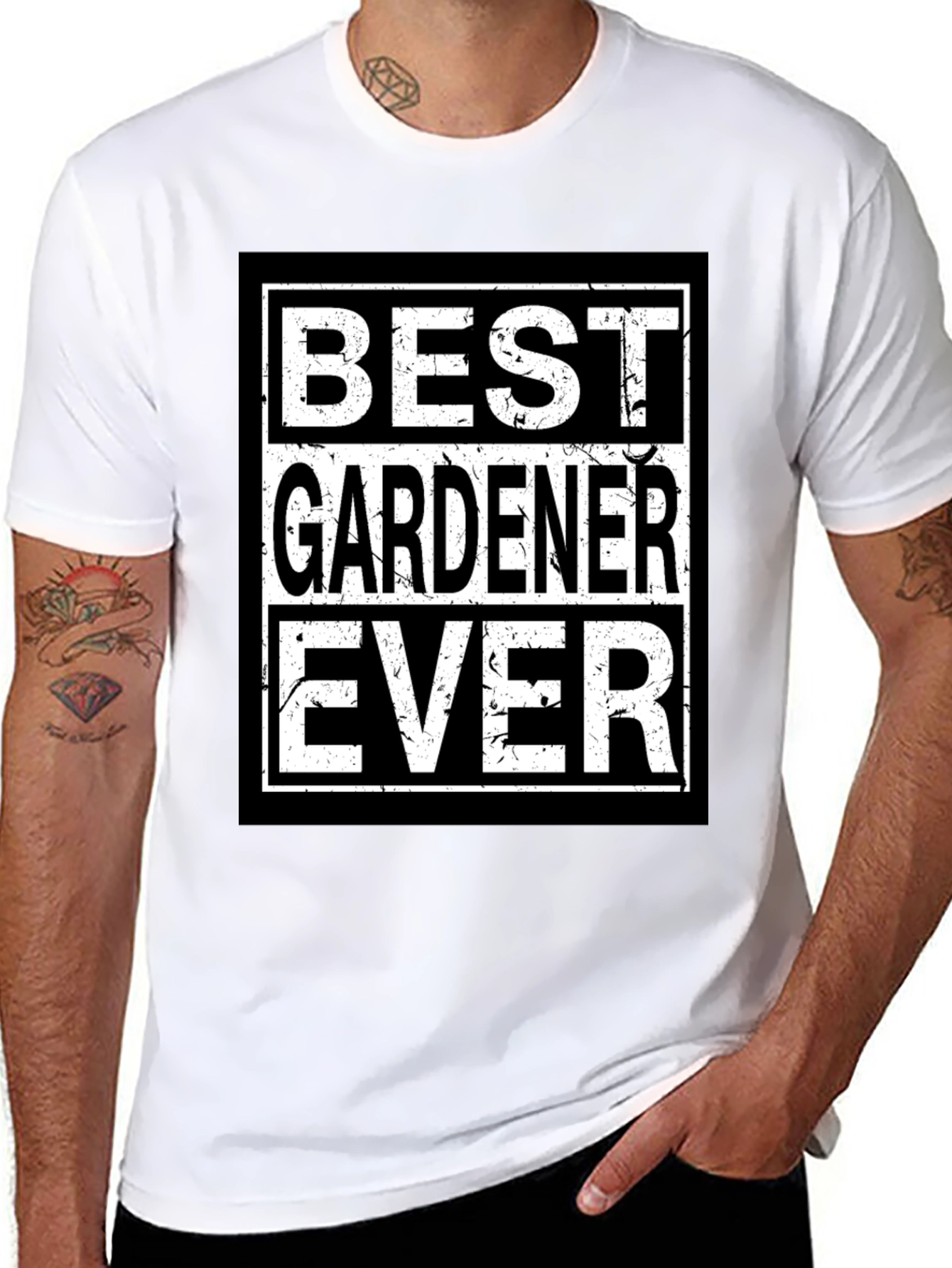 Best Gardener Ever Black T-Shirt
