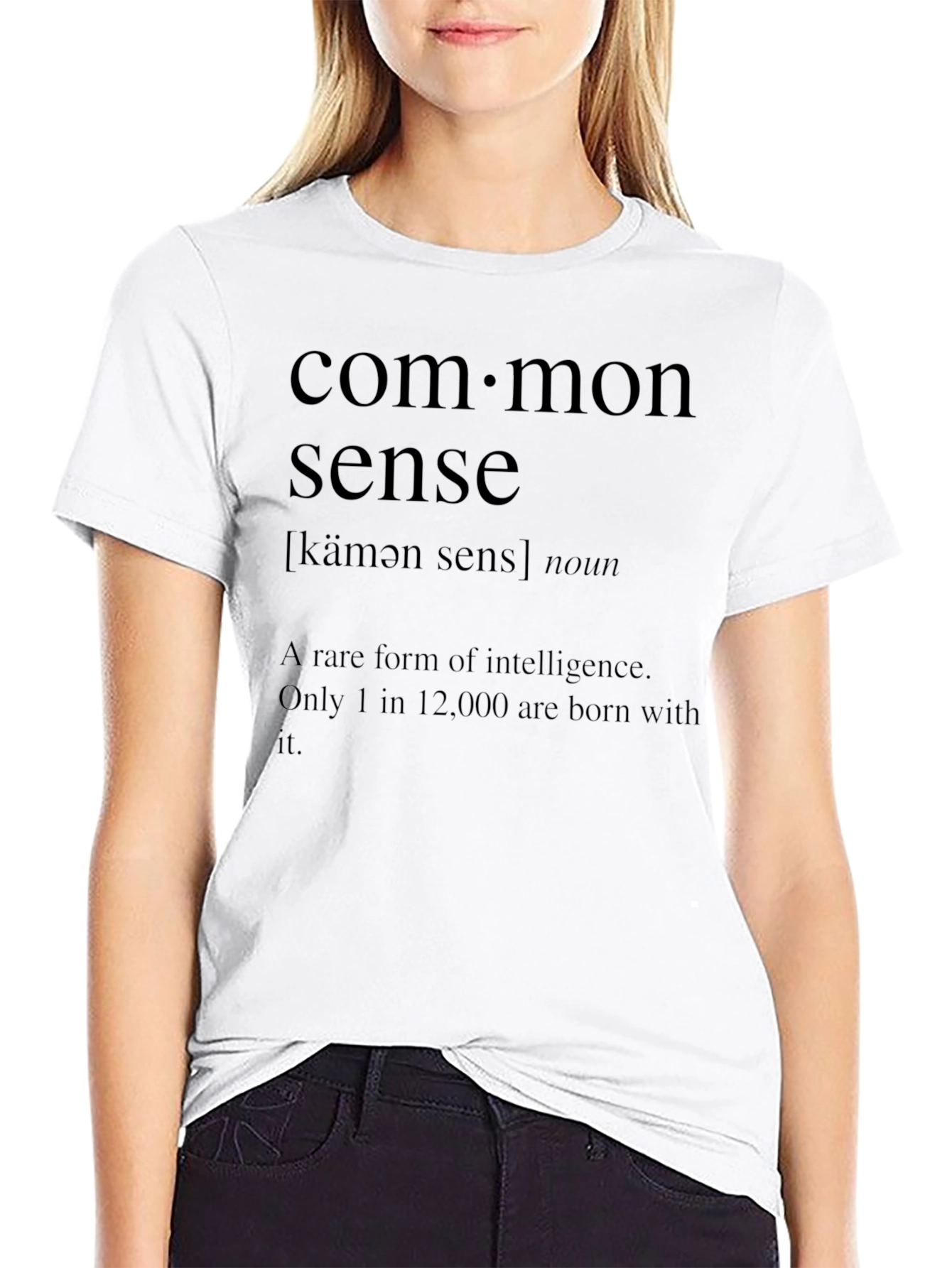 Common Sense Definition T-Shirt - Rare Intelligence Tee