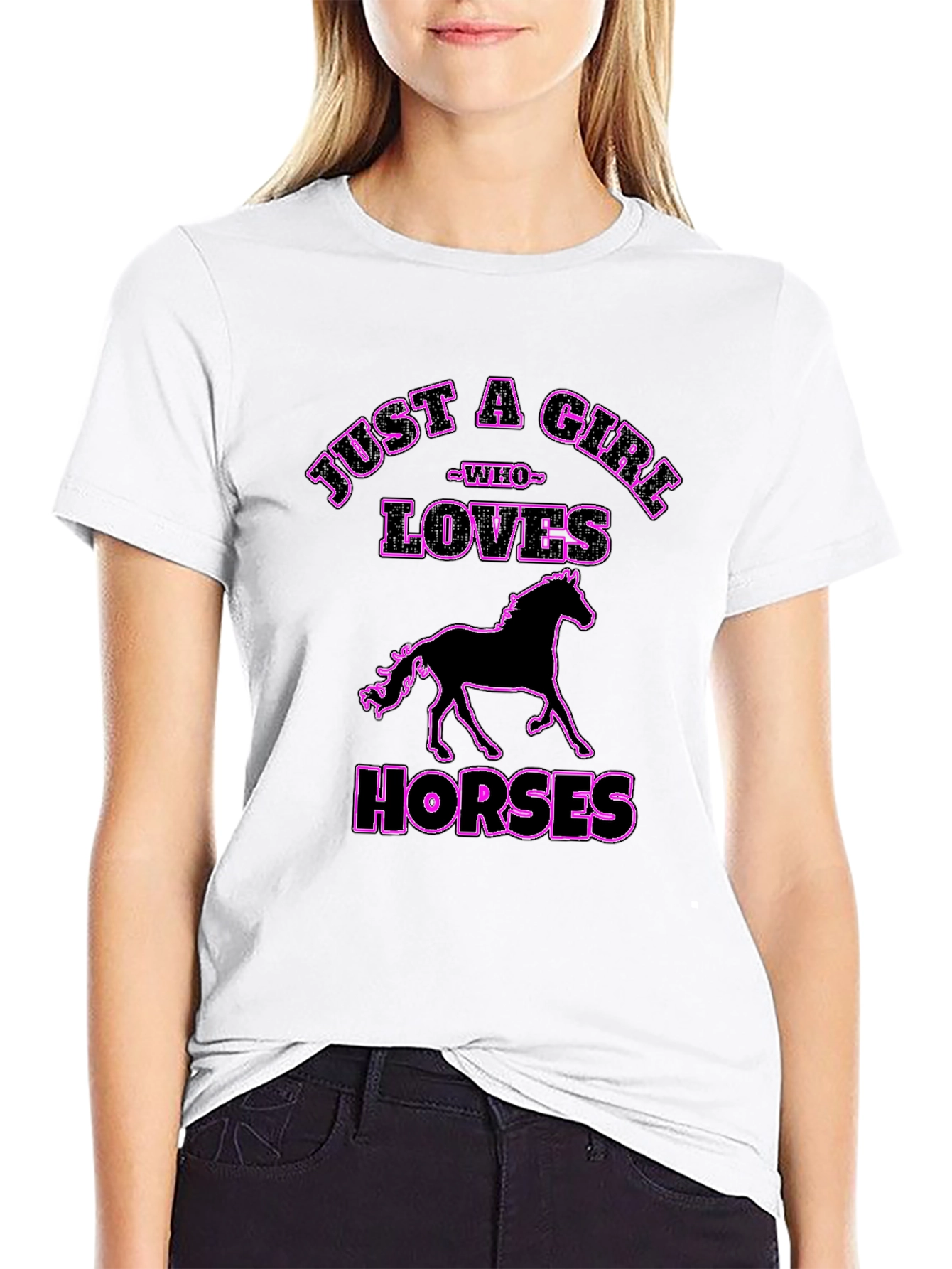 Just a Girl Who Loves Horses T-Shirt