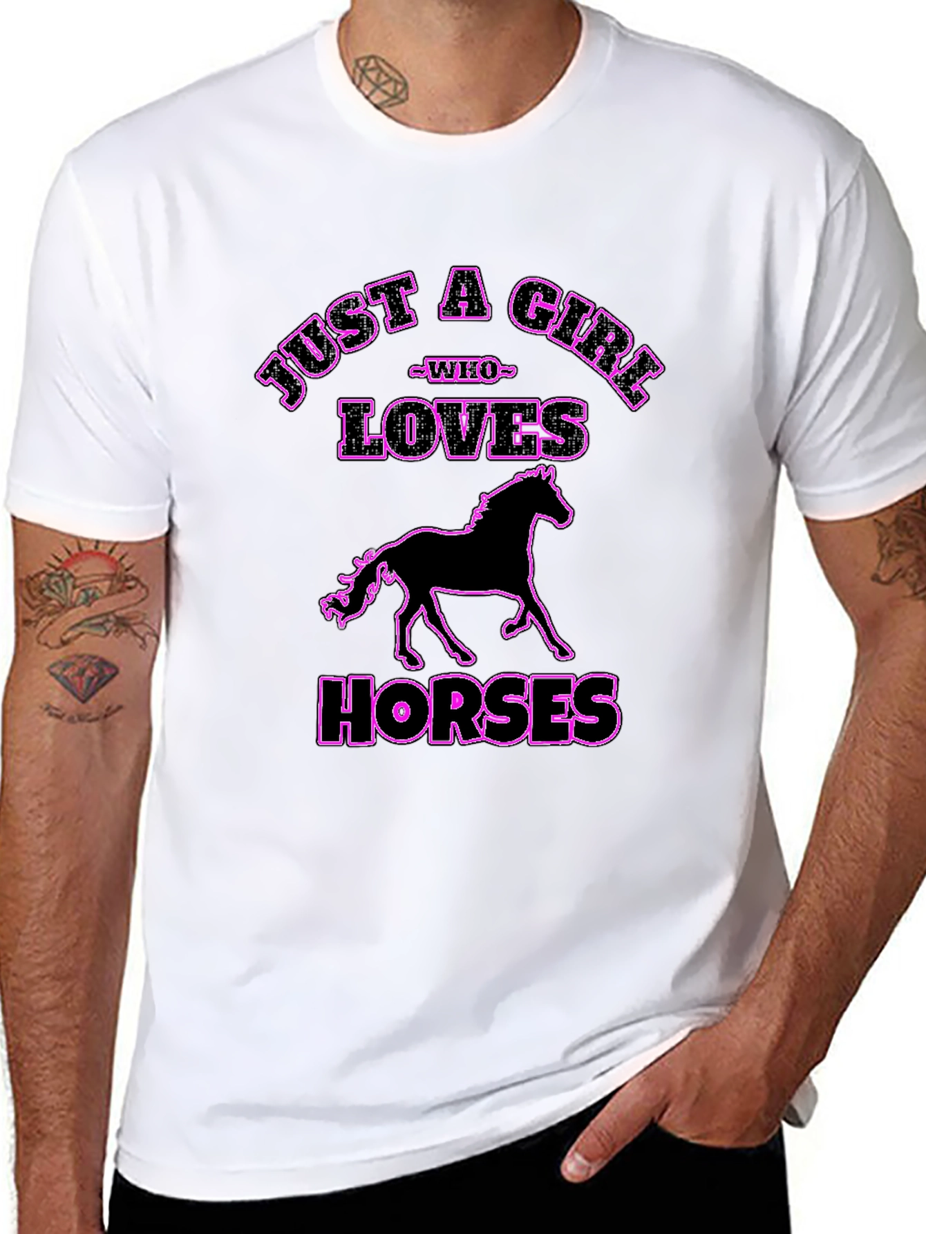 Just a Girl Who Loves Horses T-Shirt