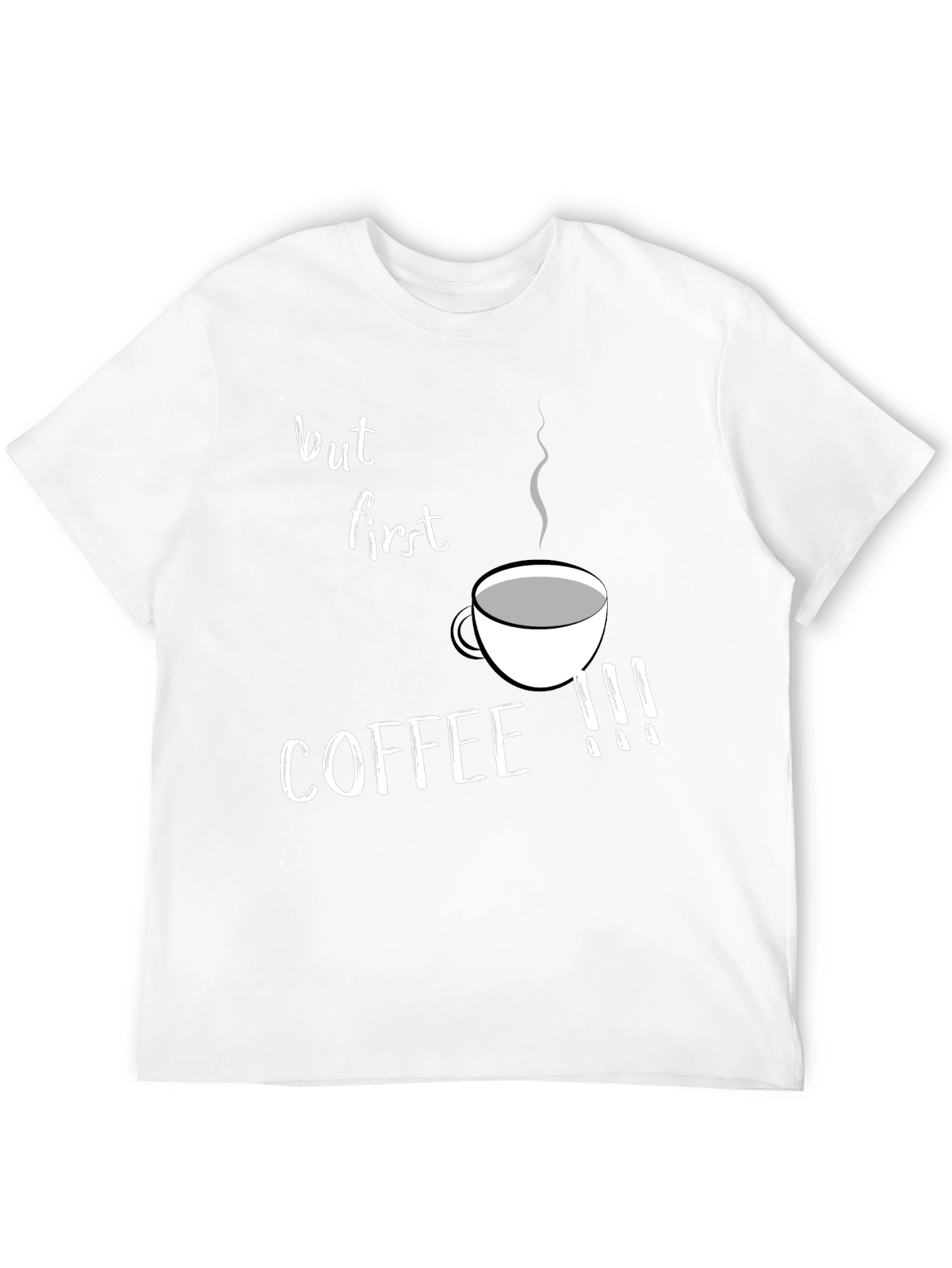 But First Coffee Graphic Tee - Black