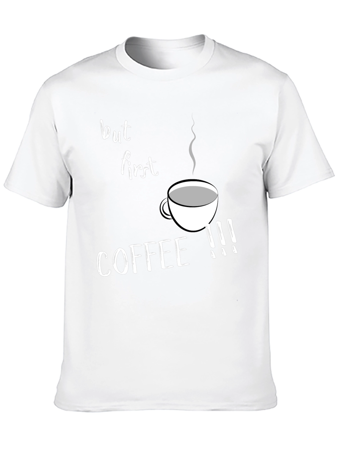 But First Coffee Graphic Tee - Black