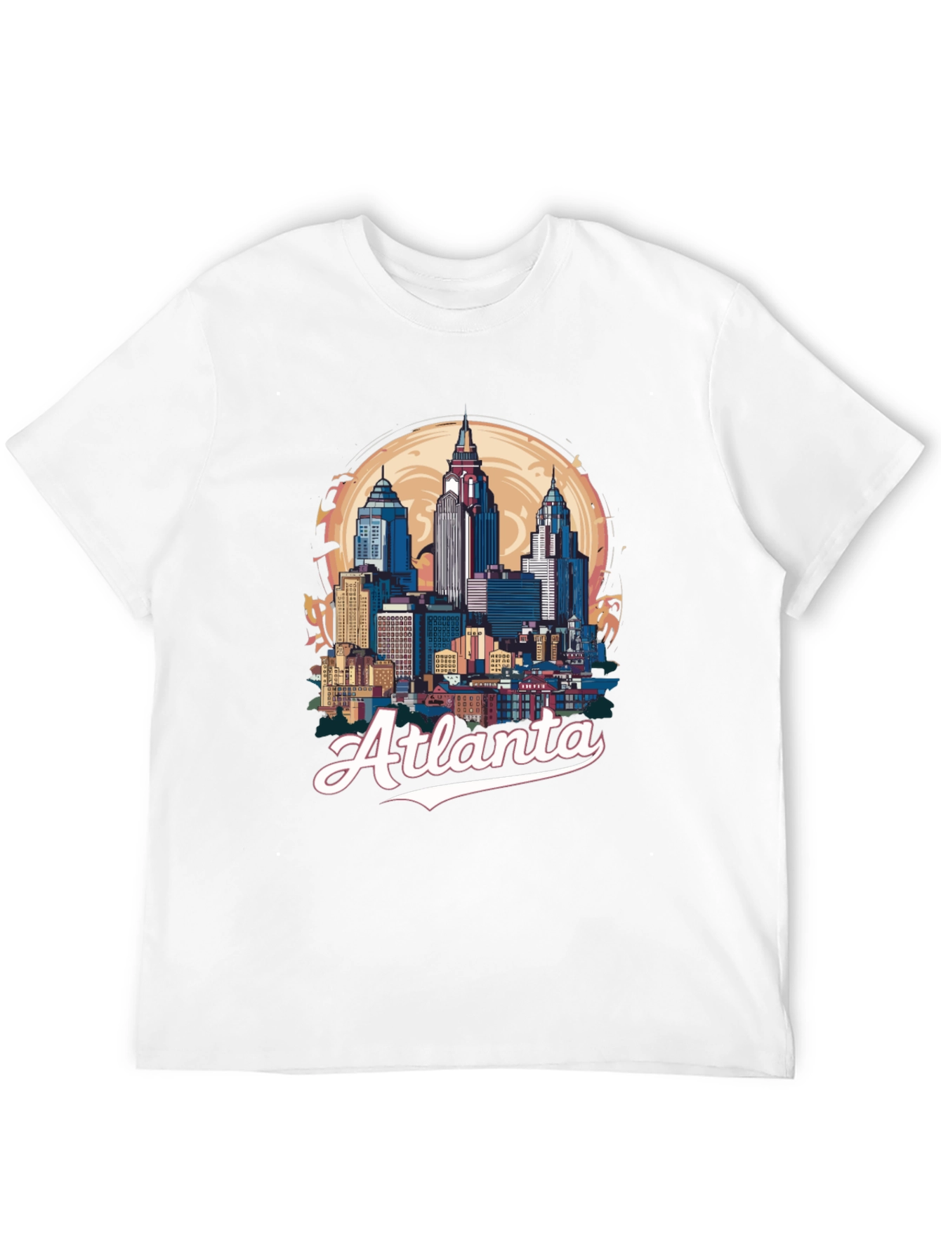 Atlanta Skyline Black Graphic Tee