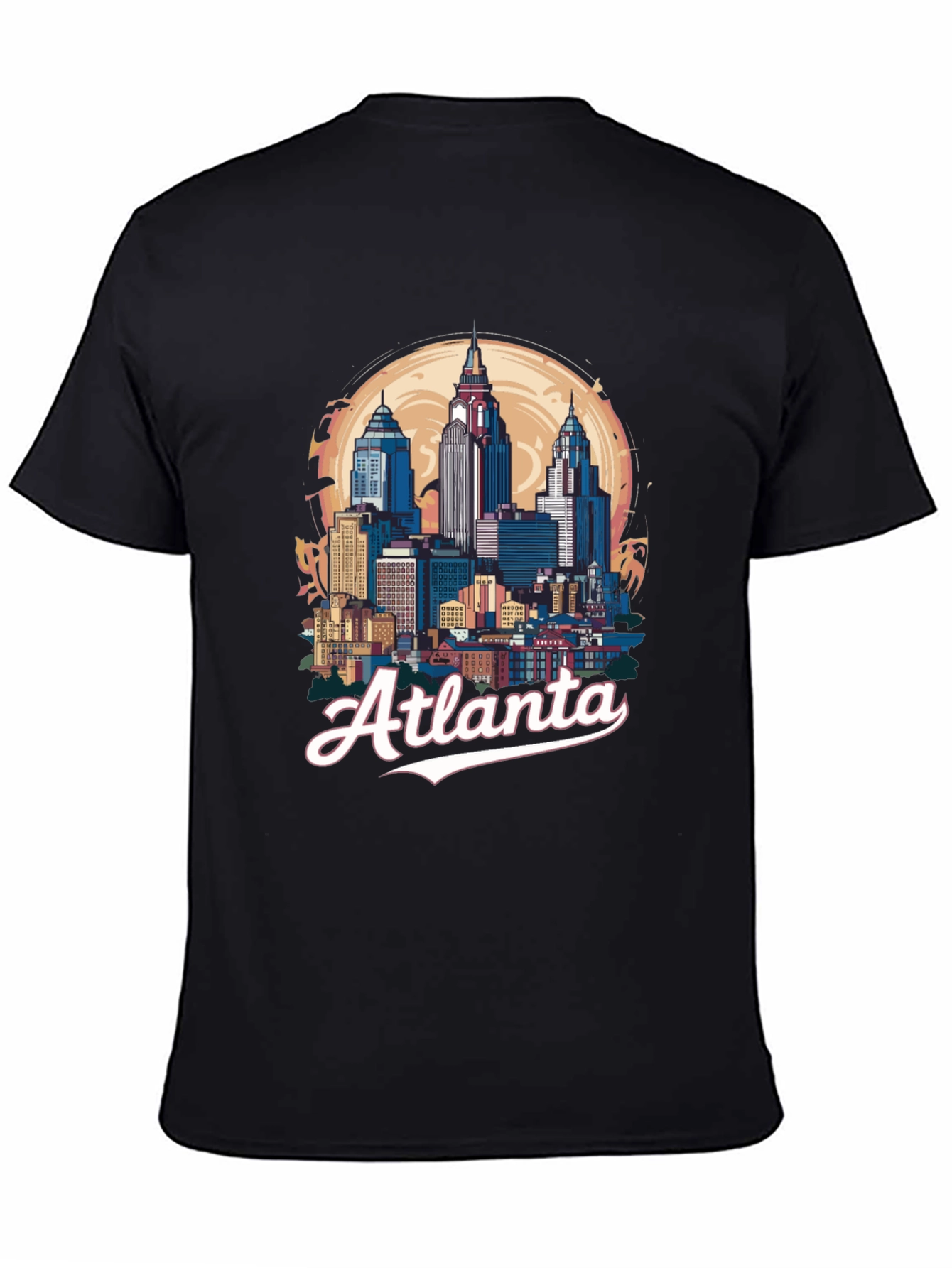 Atlanta Skyline Black Graphic Tee