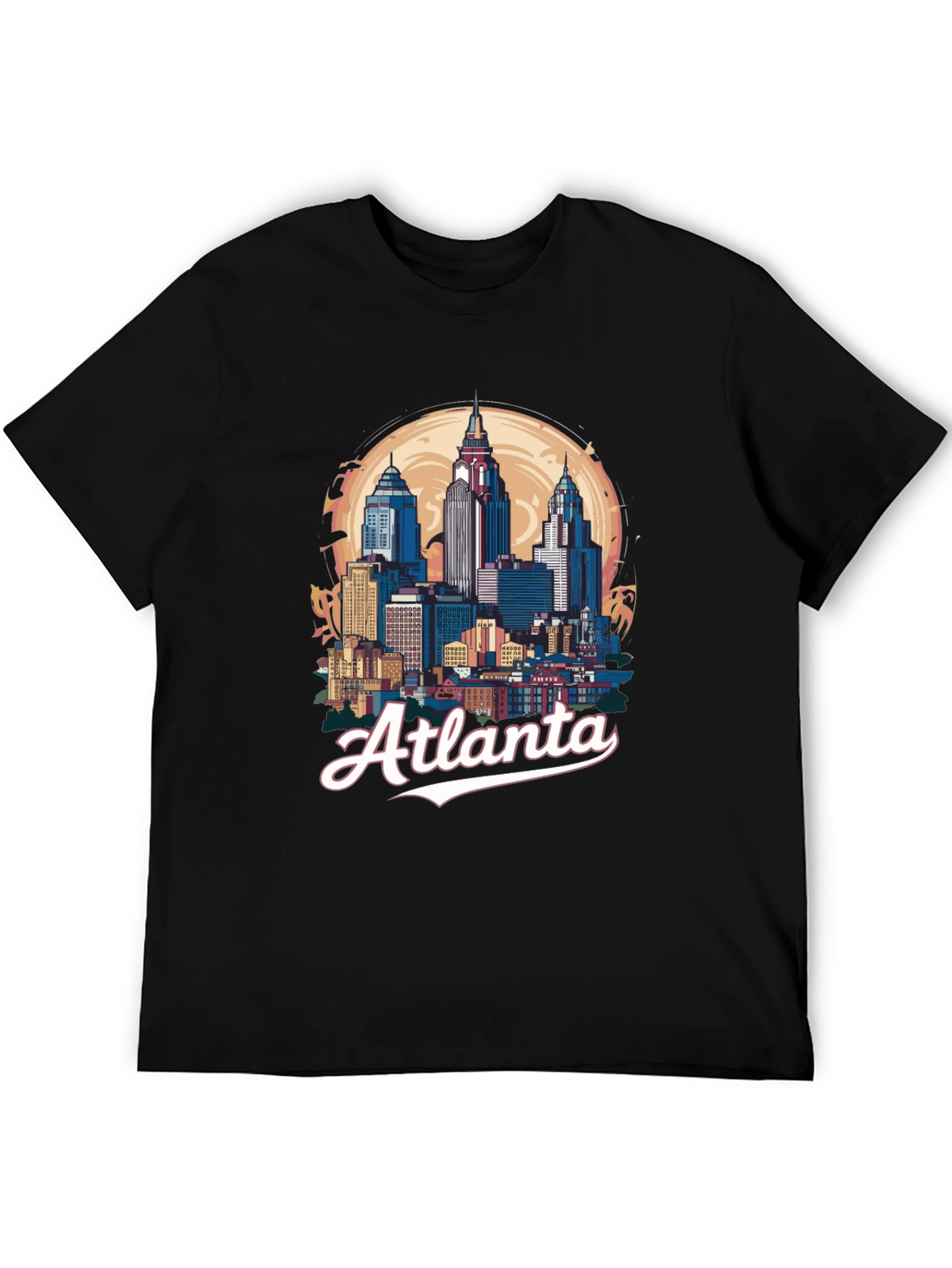 Atlanta Skyline Black Graphic Tee