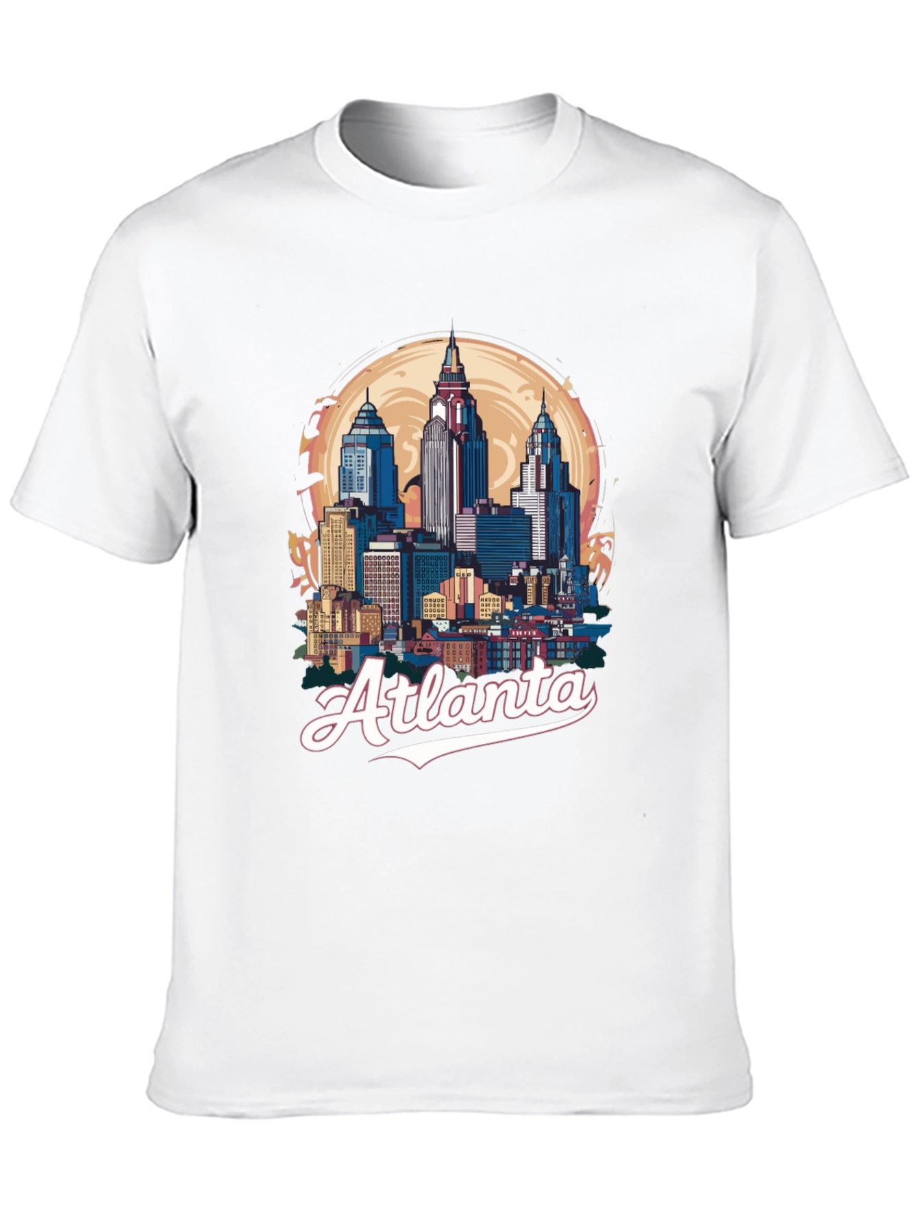 Atlanta Skyline Black Graphic Tee