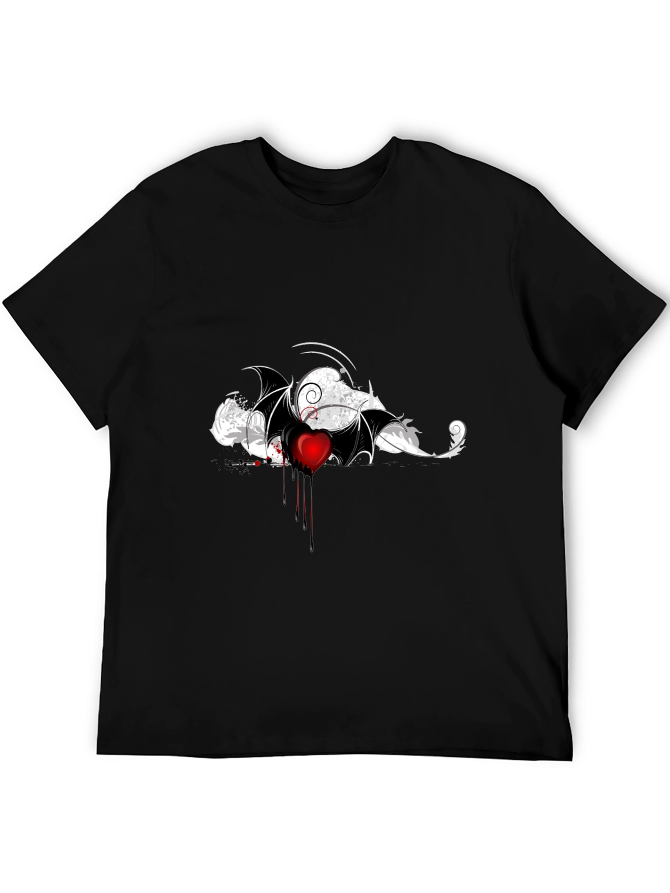 Bleeding Heart Bat Wing Graphic Tee