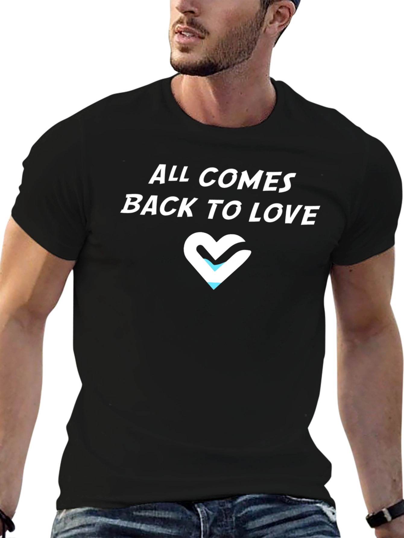 All Comes Back to Love Tee - Black