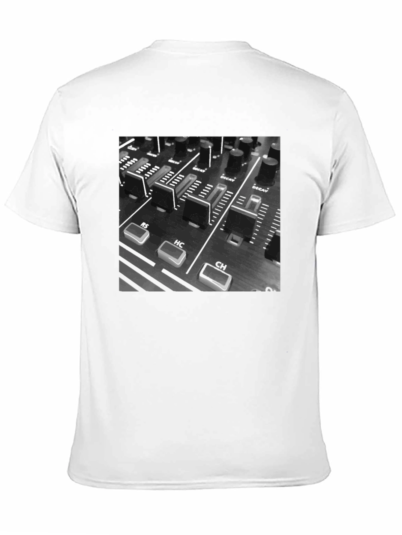 DJ Mixer Graphic Tee - Black Cotton T-Shirt
