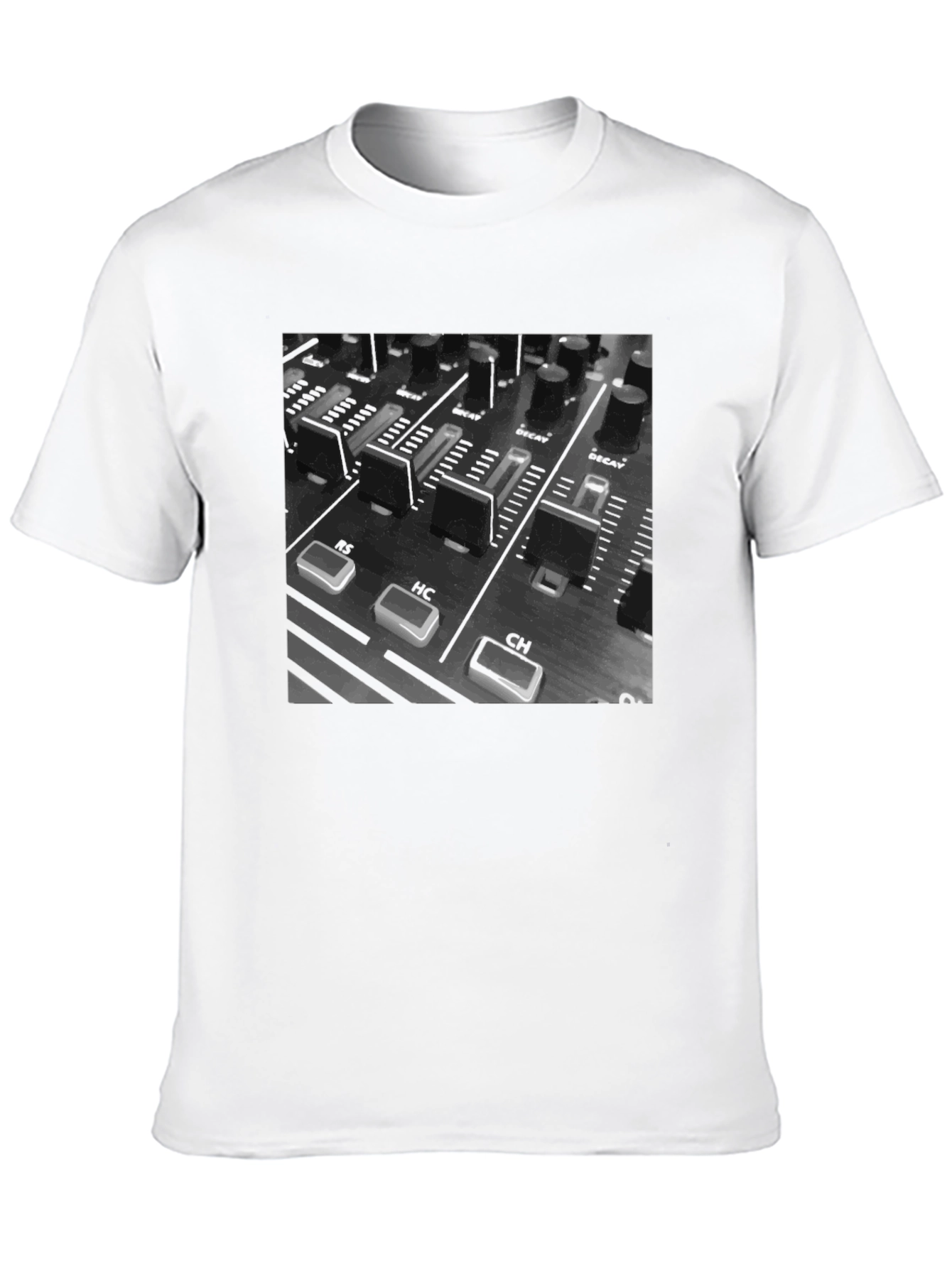 DJ Mixer Graphic Tee - Black Cotton T-Shirt