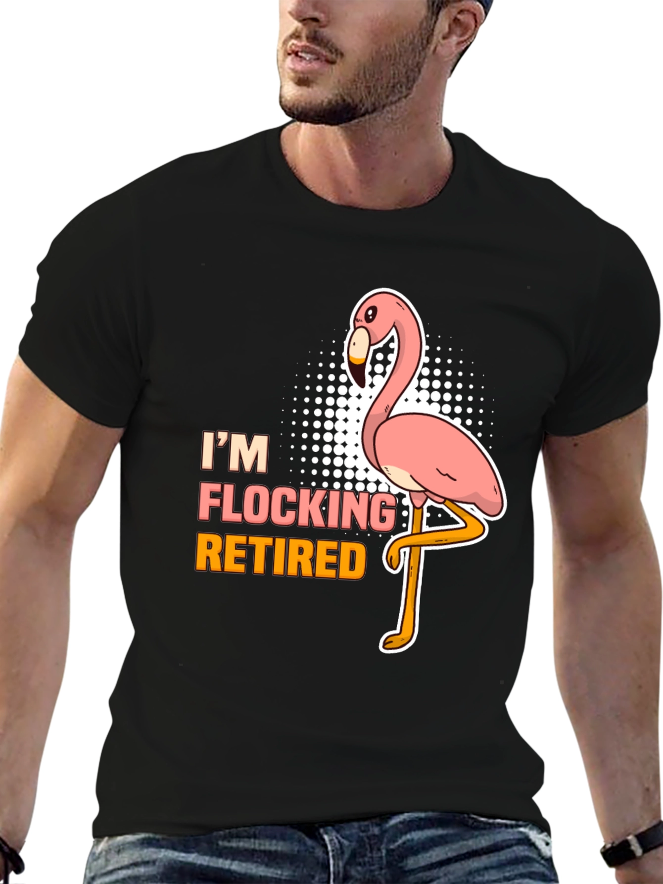 Im Flocking Retired T-Shirt Funny Flamingo Tee