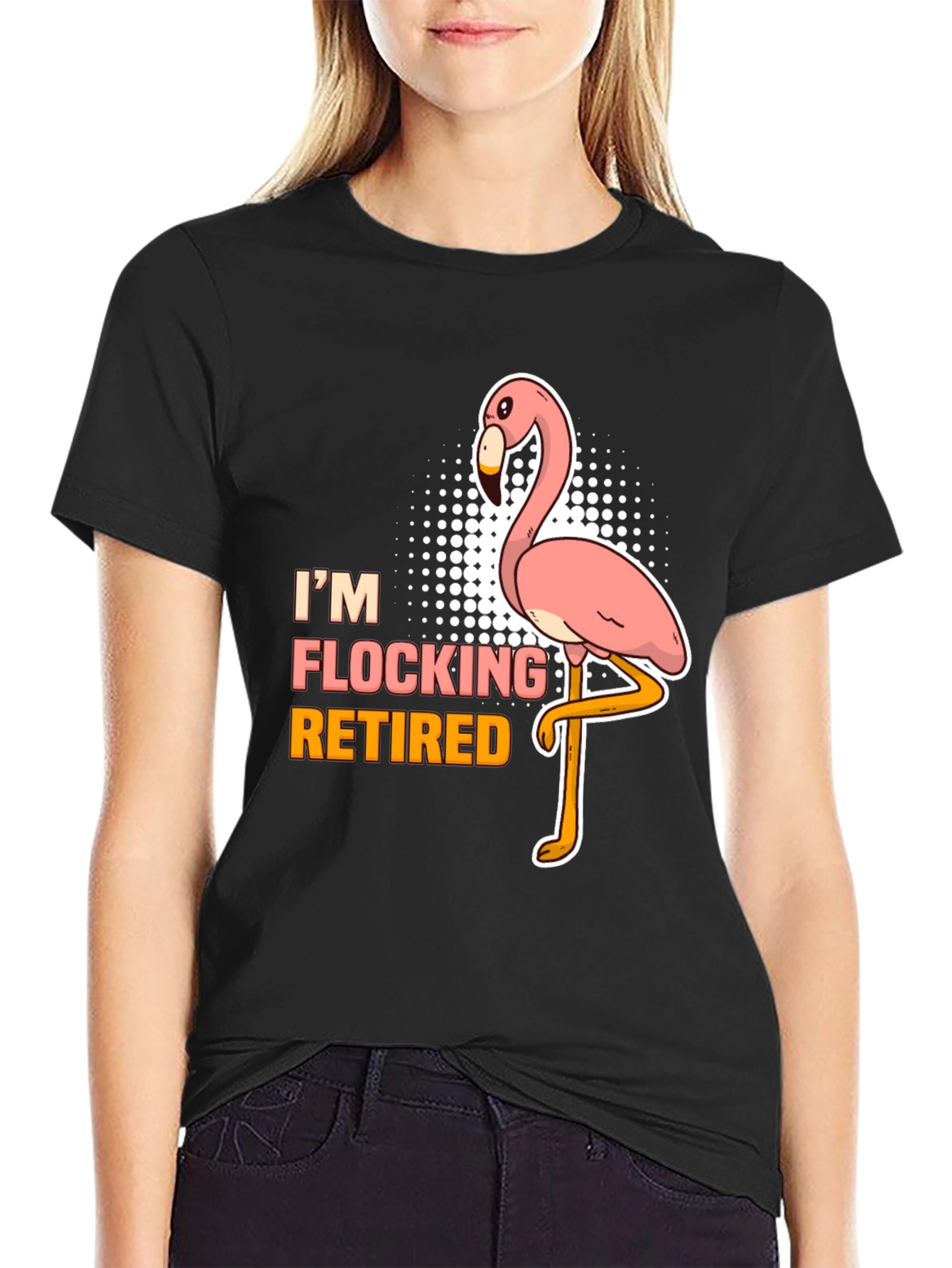Im Flocking Retired T-Shirt Funny Flamingo Tee