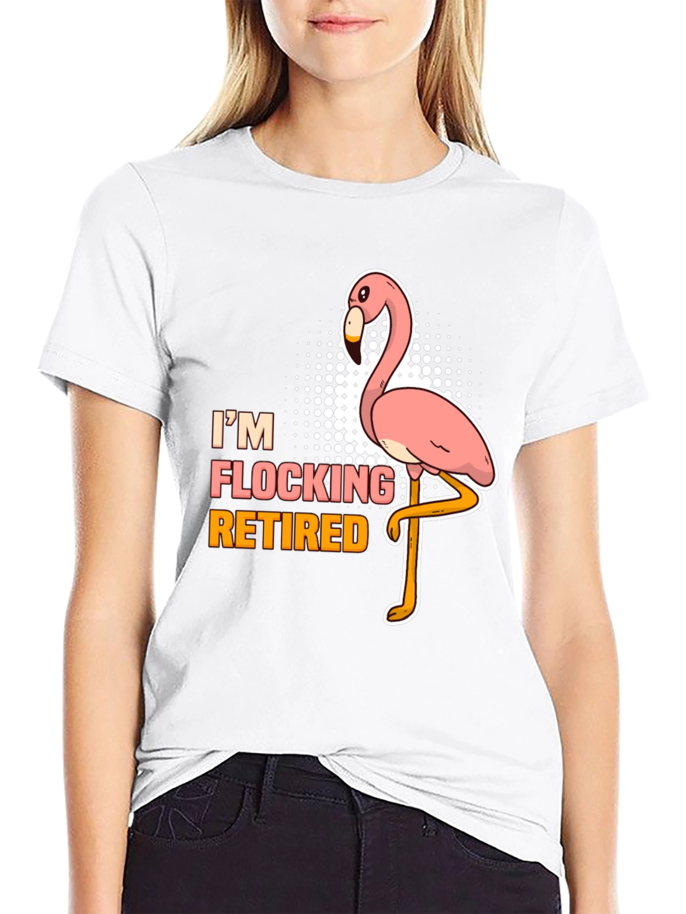 Im Flocking Retired T-Shirt Funny Flamingo Tee
