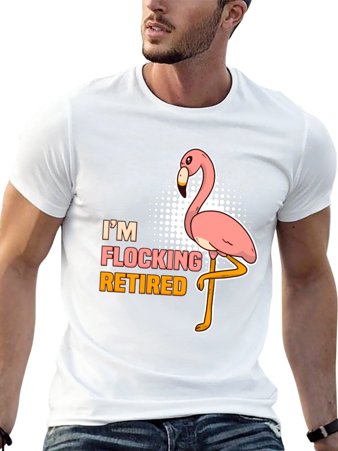 Im Flocking Retired T-Shirt Funny Flamingo Tee