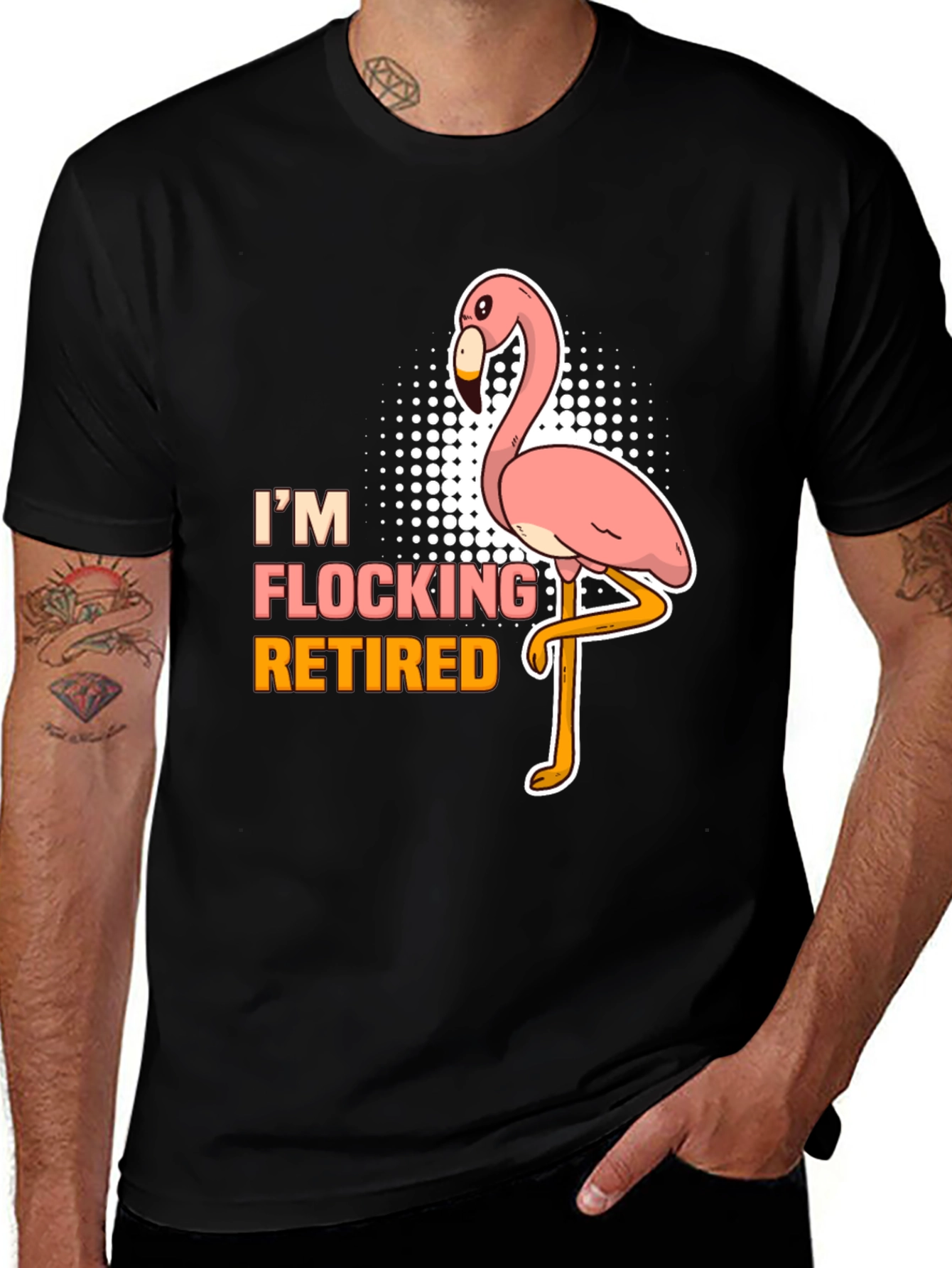 Im Flocking Retired T-Shirt Funny Flamingo Tee