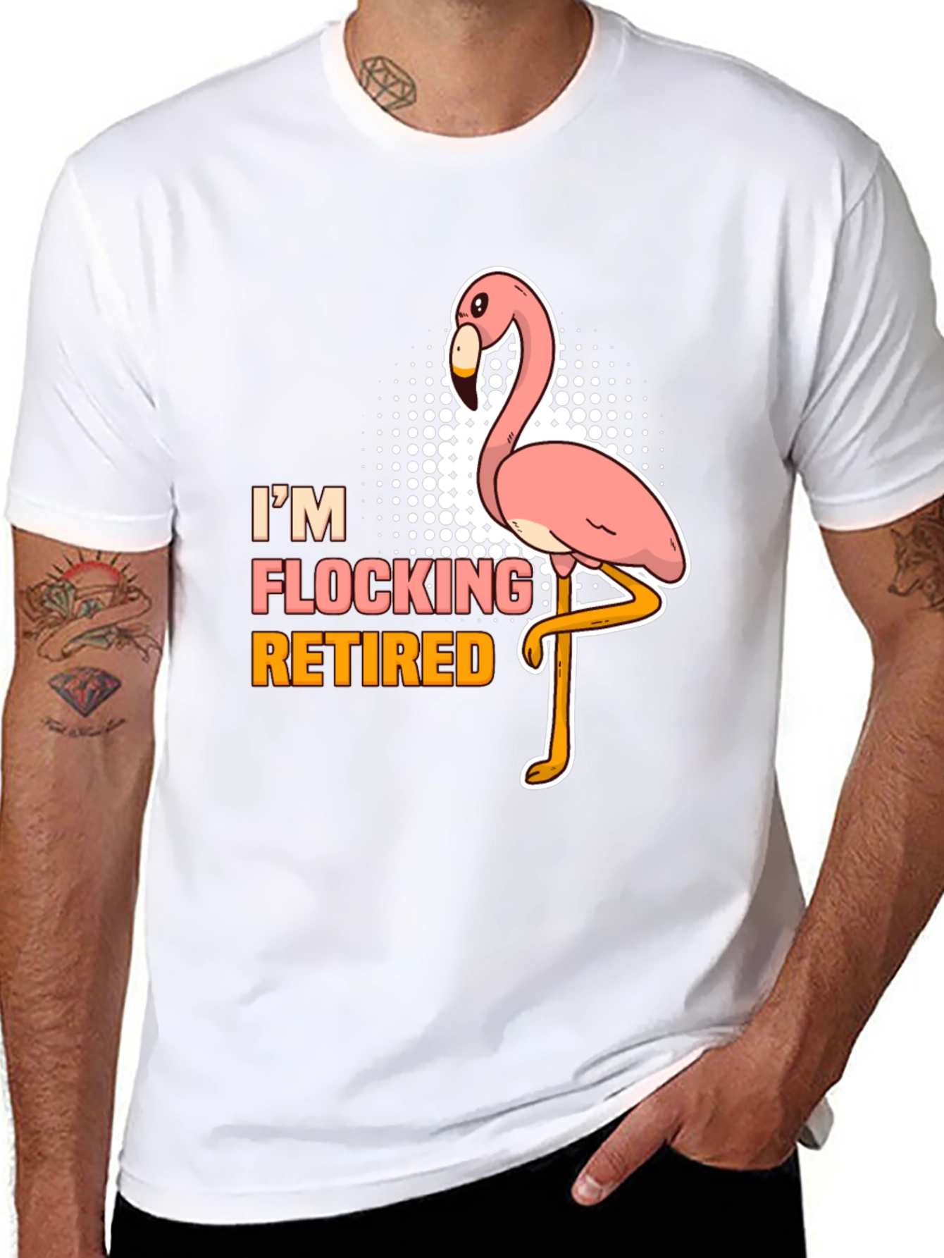 Im Flocking Retired T-Shirt Funny Flamingo Tee