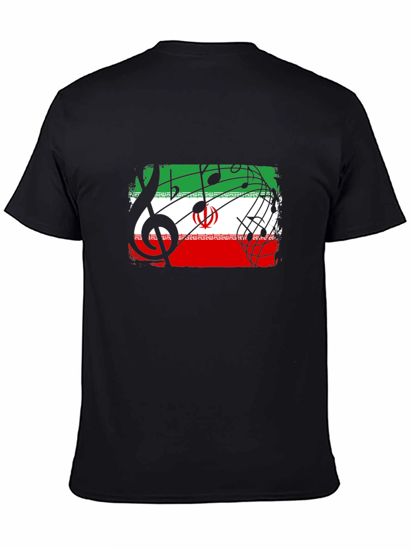 Iran Flag Music Note T-Shirt