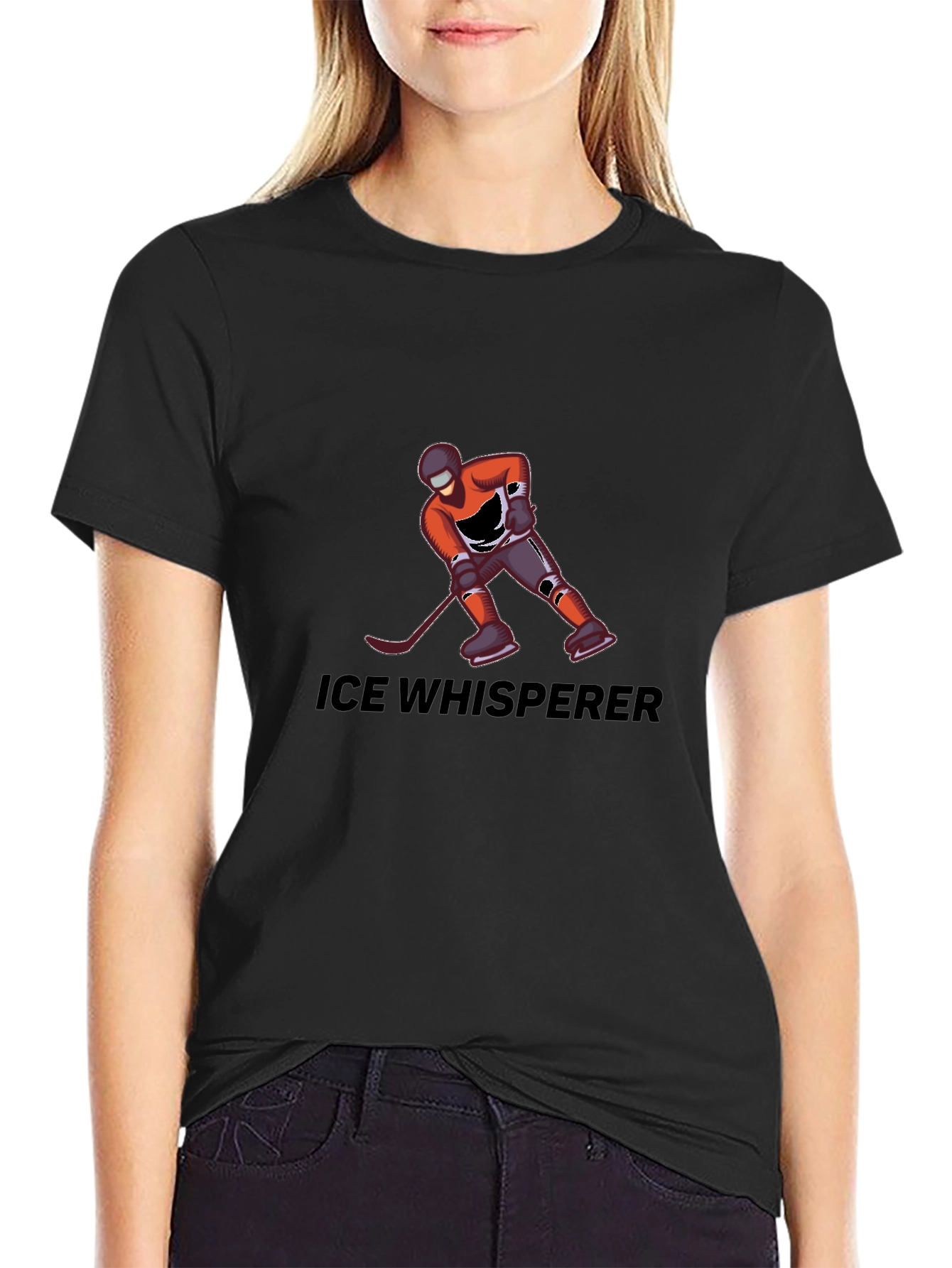 Ice Whisperer T-Shirt - Hockey Player Design