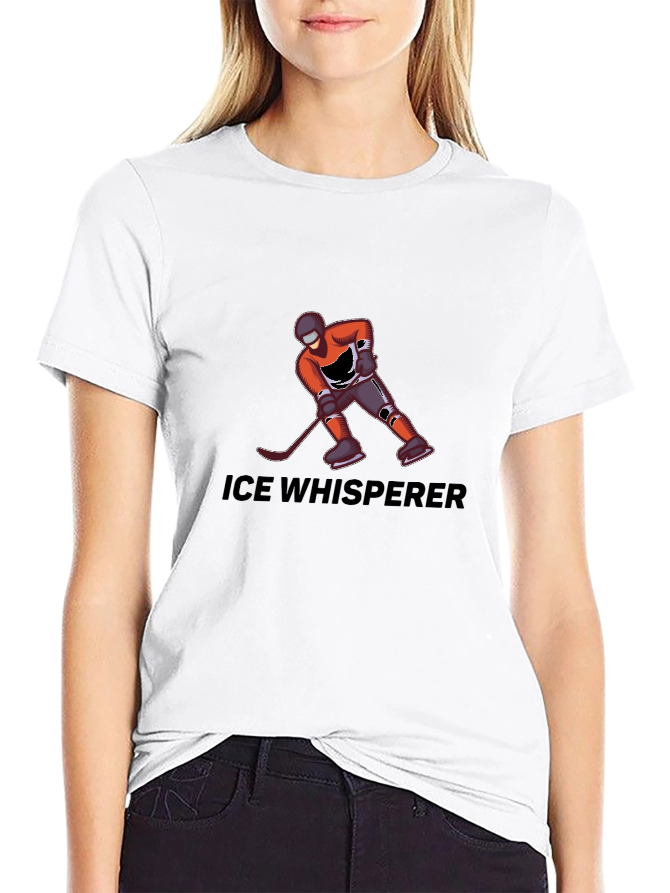 Ice Whisperer T-Shirt - Hockey Player Design