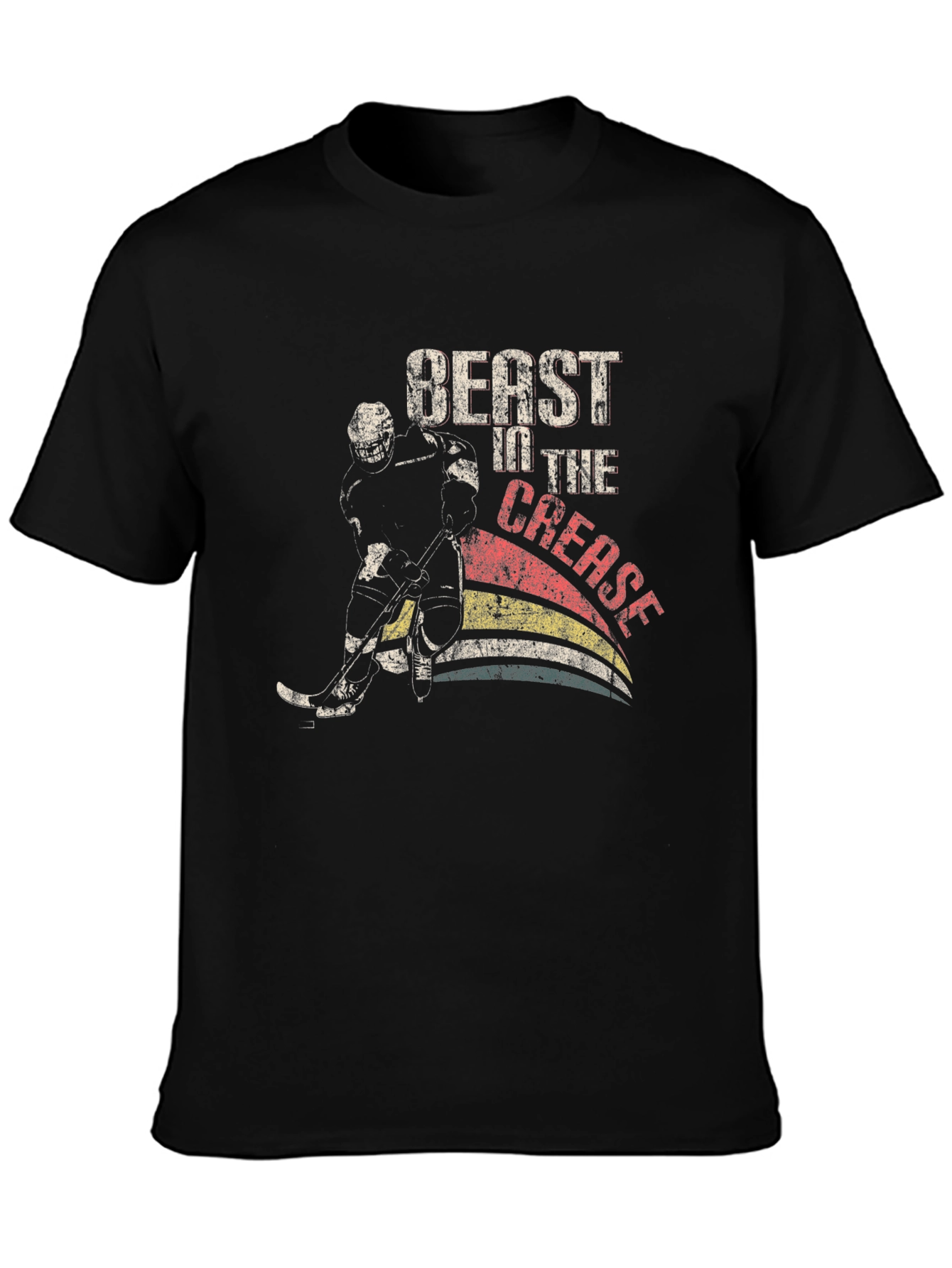 Beast In The Crease Hockey Graphic T-Shirt