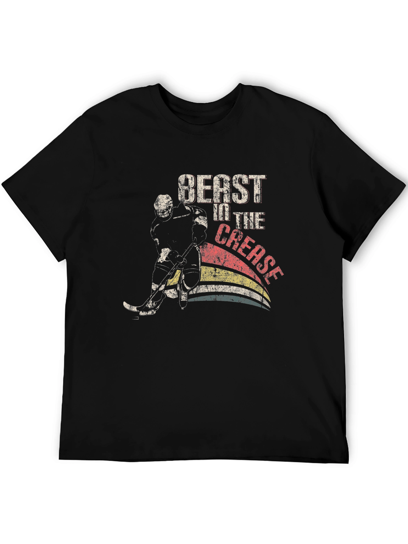 Beast In The Crease Hockey Graphic T-Shirt
