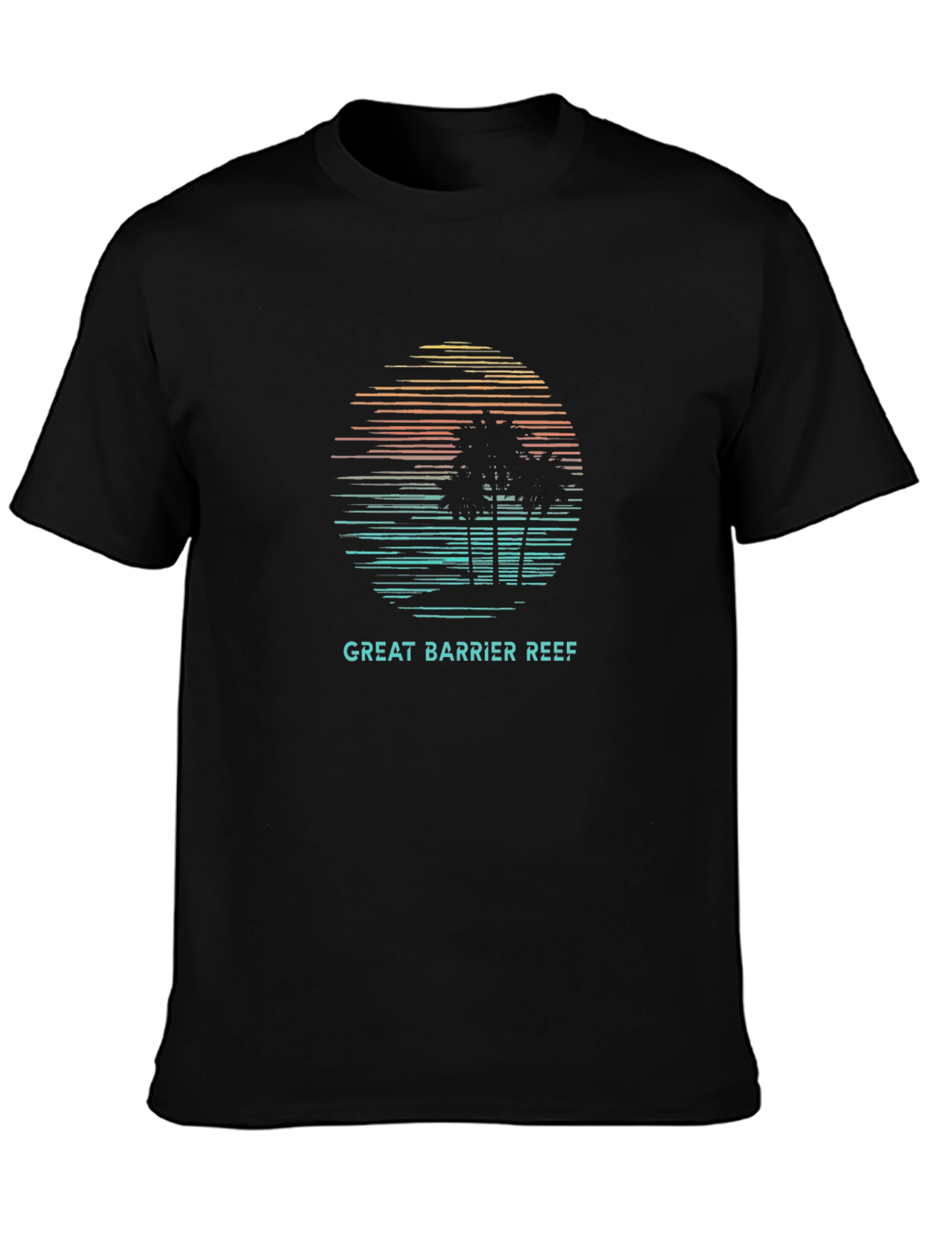 Great Barrier Reef Graphic T-Shirt - Black