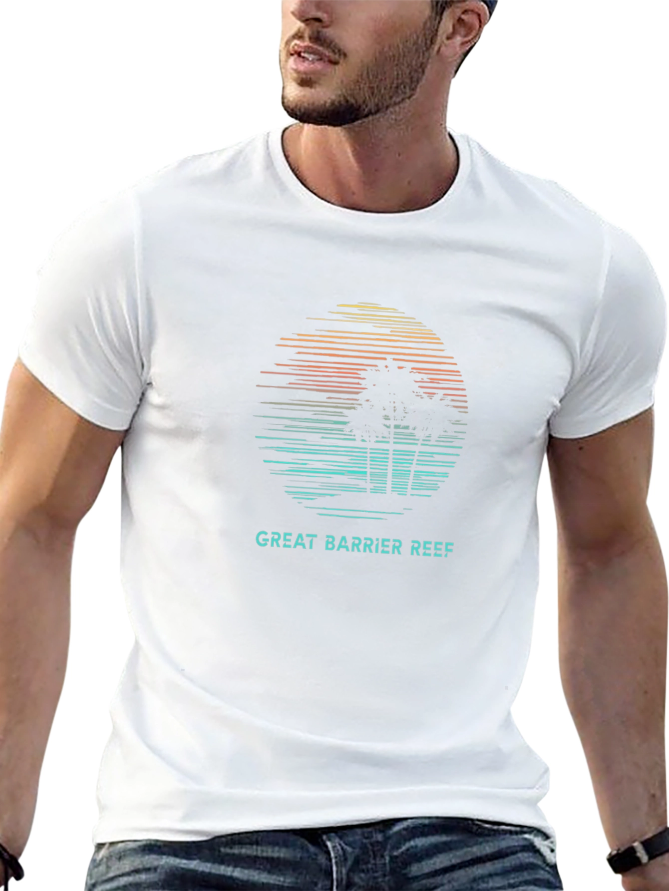 Great Barrier Reef Graphic T-Shirt - Black