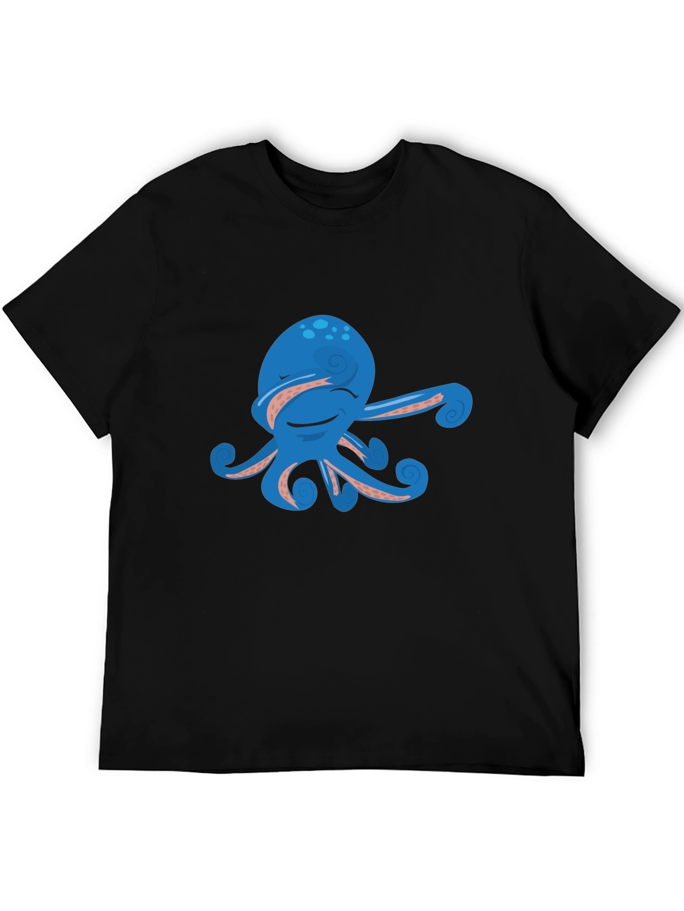 Cool Octopus Graphic Tee - Mens Black Shirt