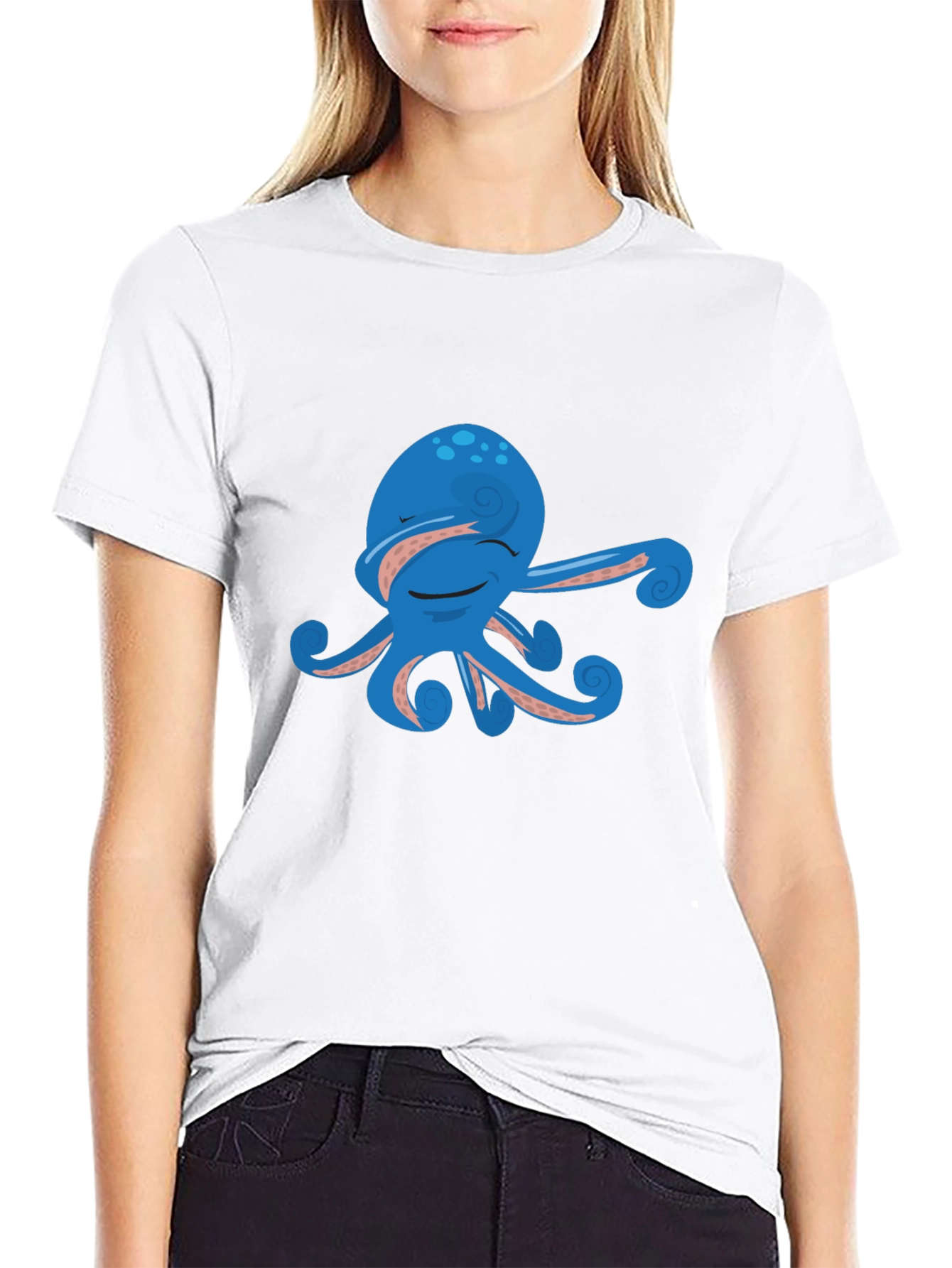 Cool Octopus Graphic Tee - Mens Black Shirt