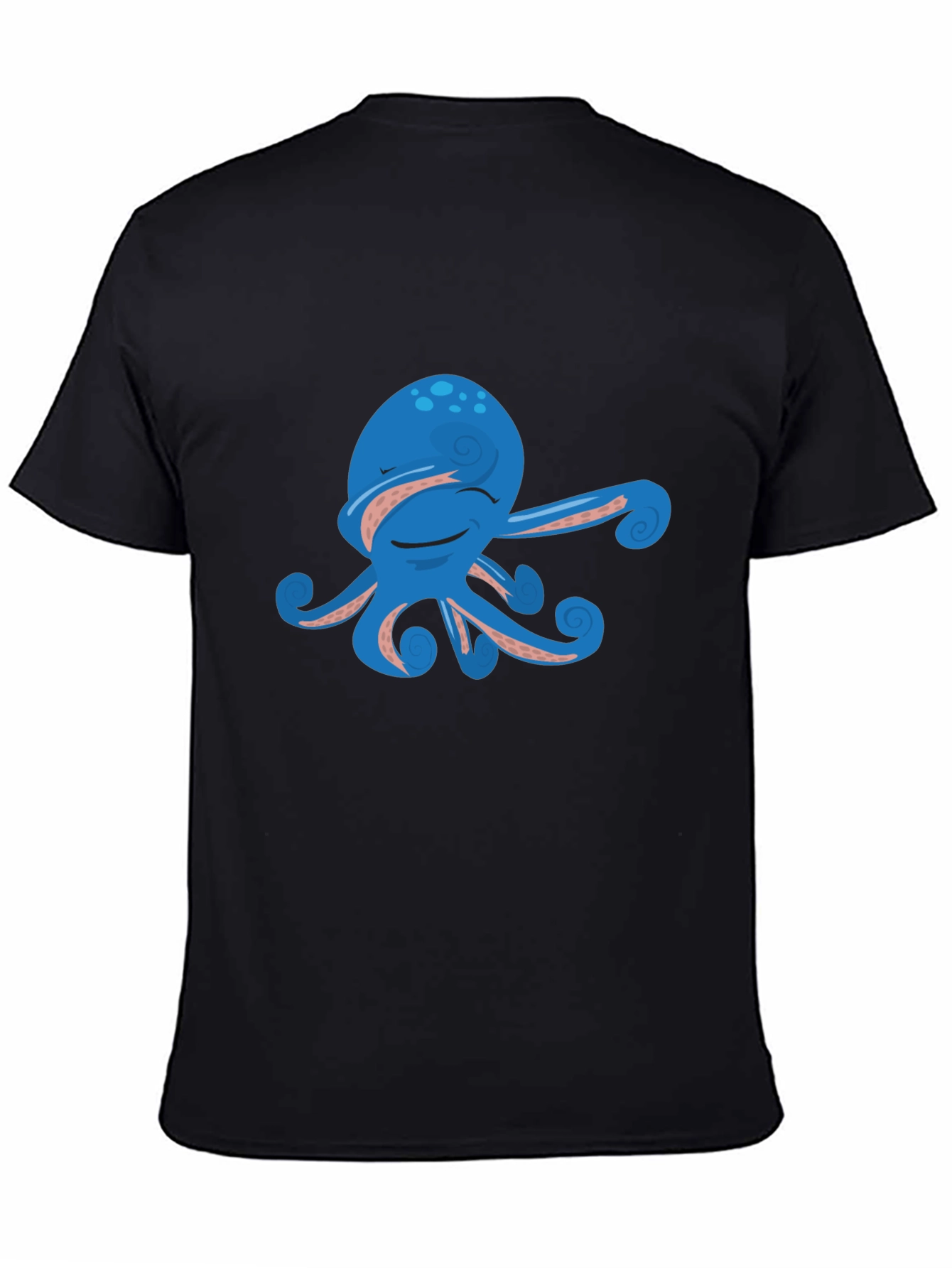 Cool Octopus Graphic Tee - Mens Black Shirt