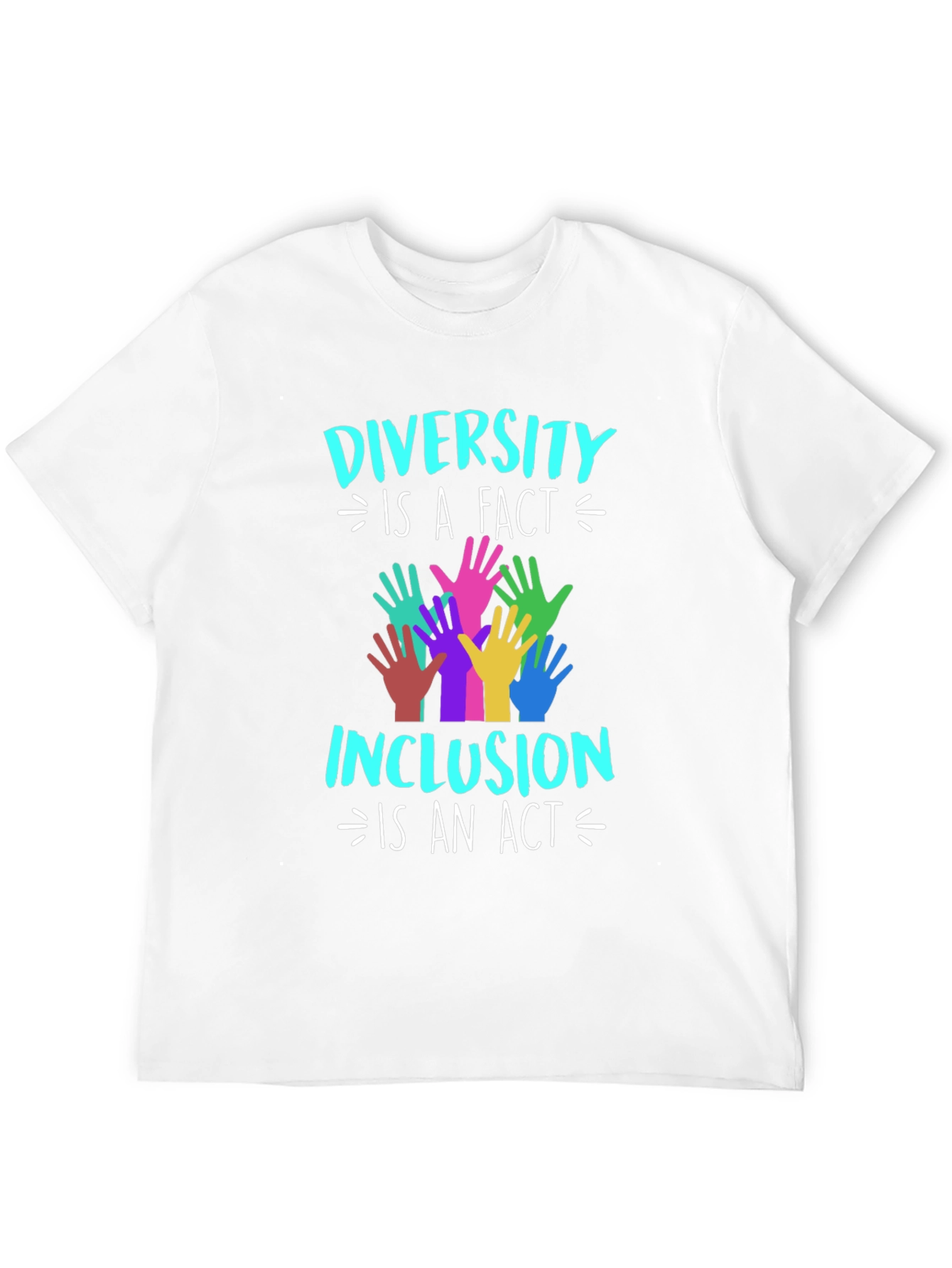 Diversity Inclusion T-Shirt Equality Hands Graphic Tee