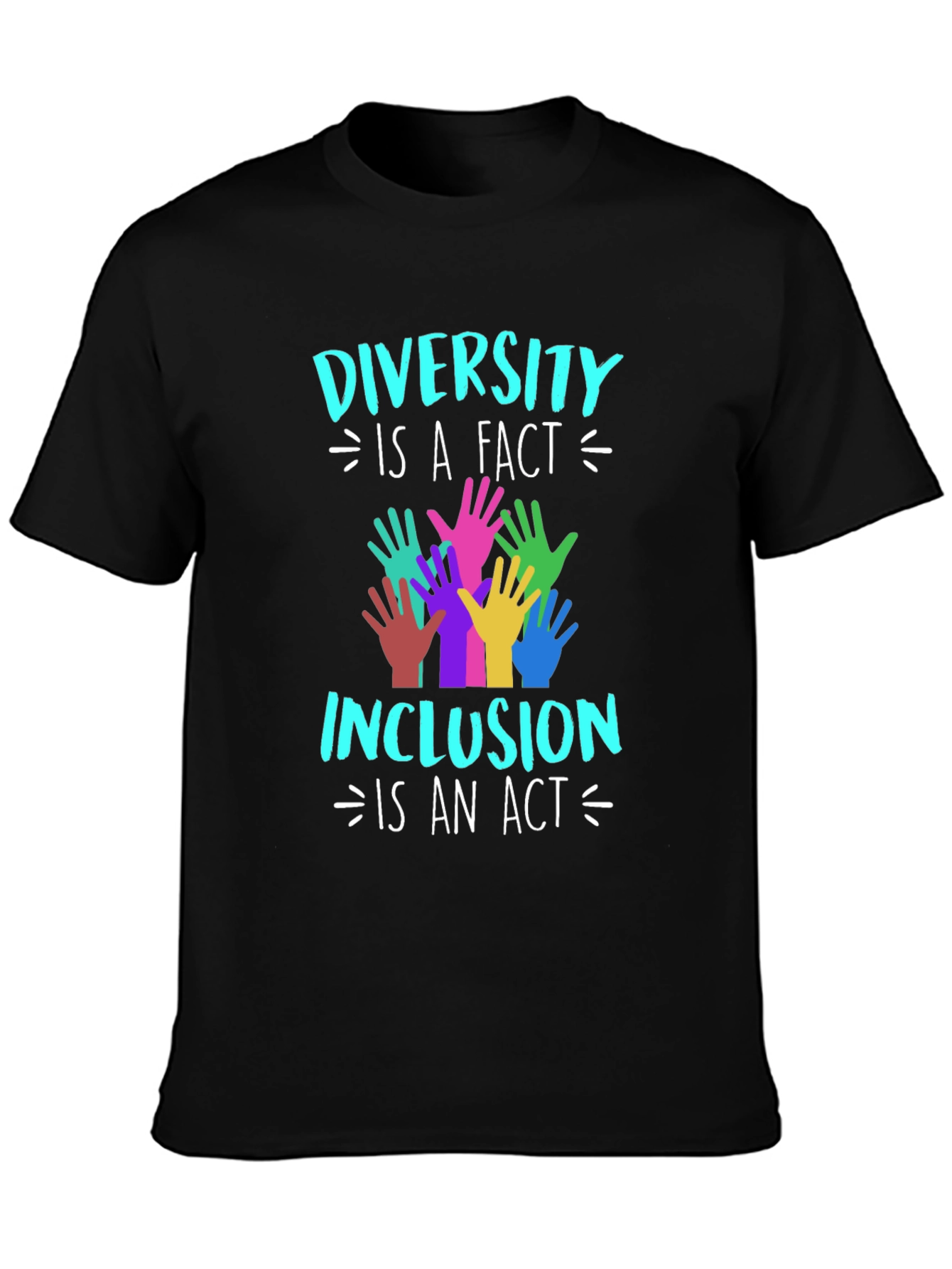 Diversity Inclusion T-Shirt Equality Hands Graphic Tee