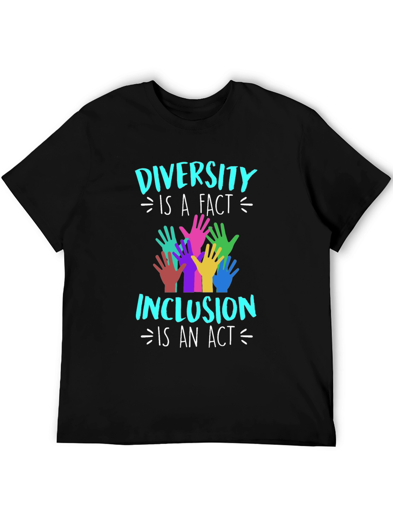 Diversity Inclusion T-Shirt Equality Hands Graphic Tee