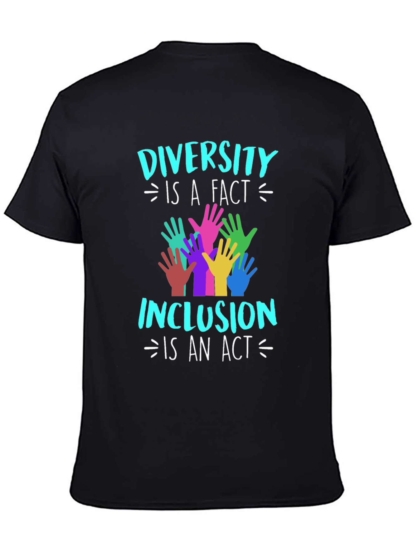 Diversity Inclusion T-Shirt Equality Hands Graphic Tee