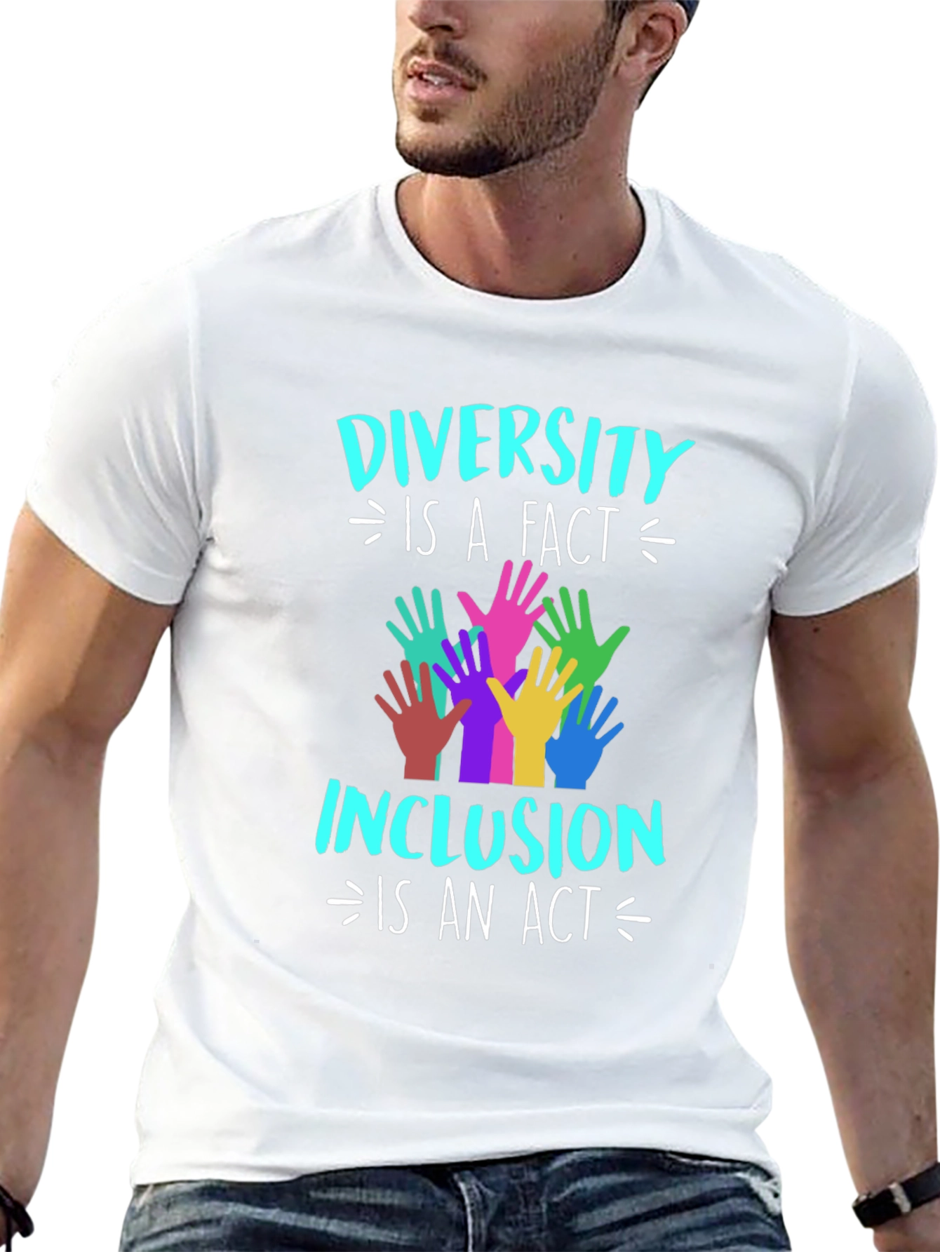 Diversity Inclusion T-Shirt Equality Hands Graphic Tee