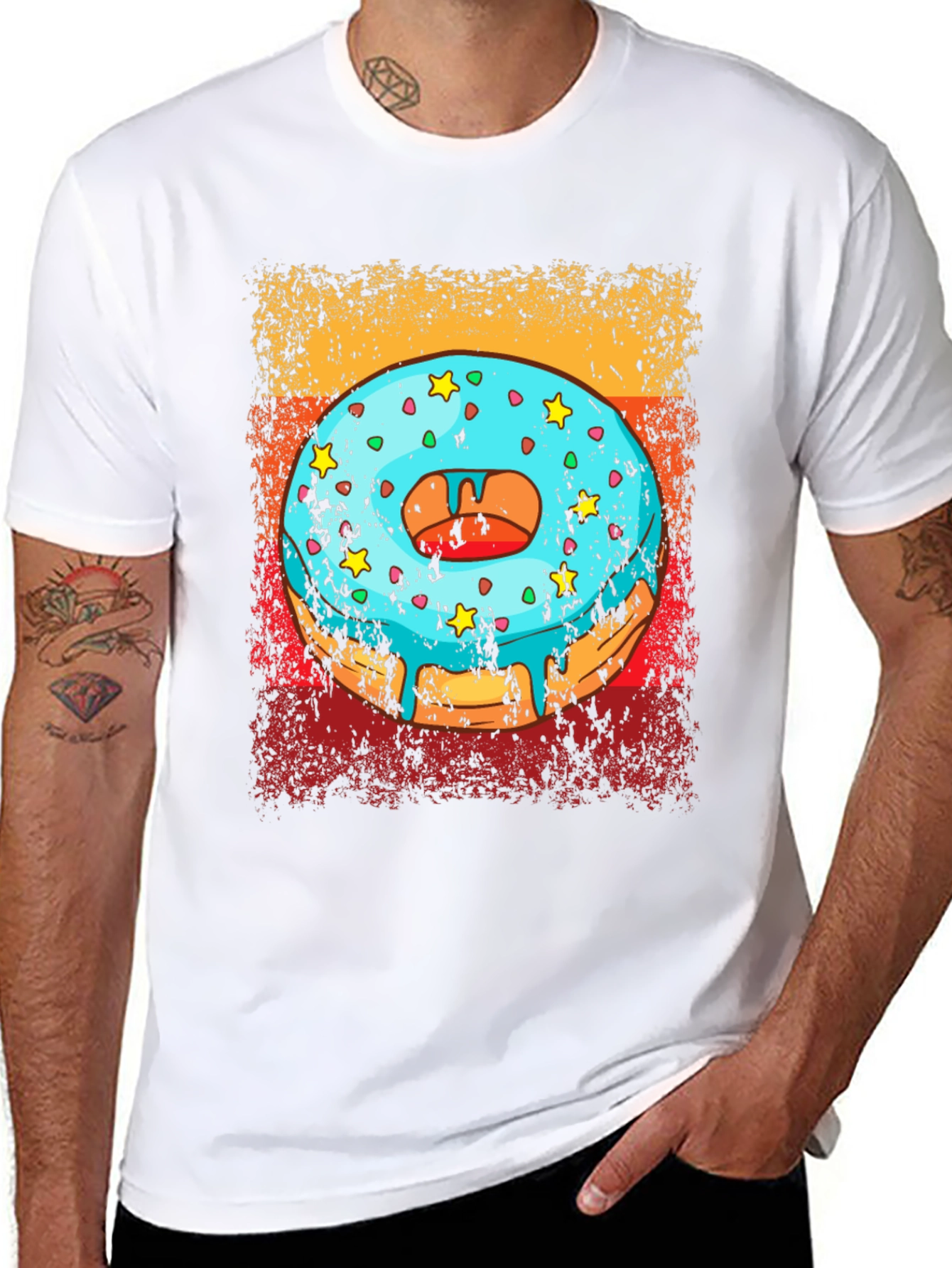 Donut Graphic Tee - Novelty T-Shirt