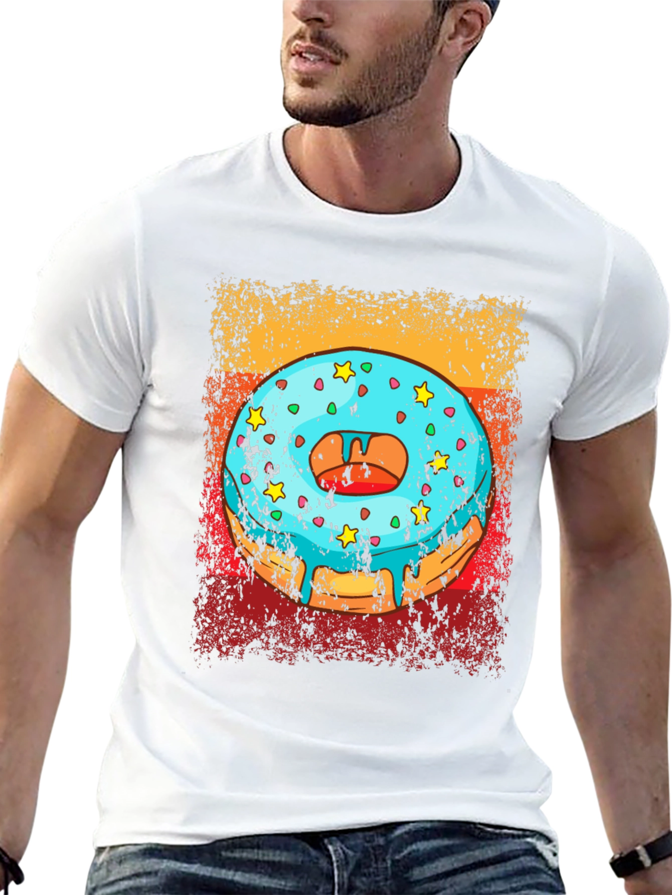 Donut Graphic Tee - Novelty T-Shirt