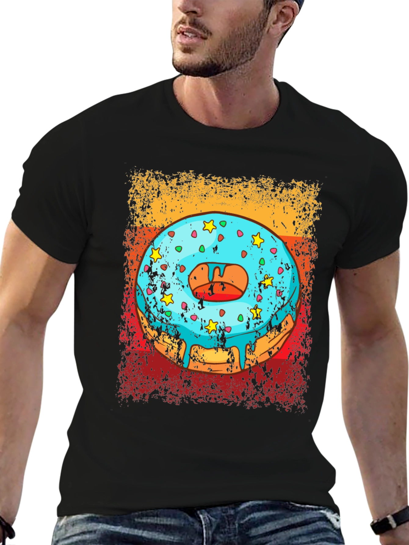 Donut Graphic Tee - Novelty T-Shirt