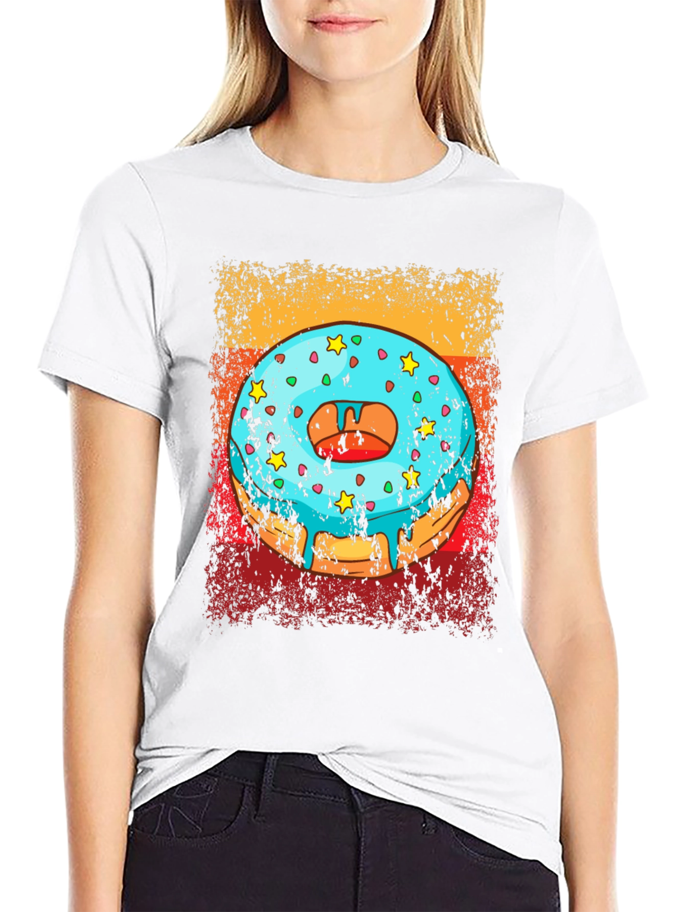 Donut Graphic Tee - Novelty T-Shirt