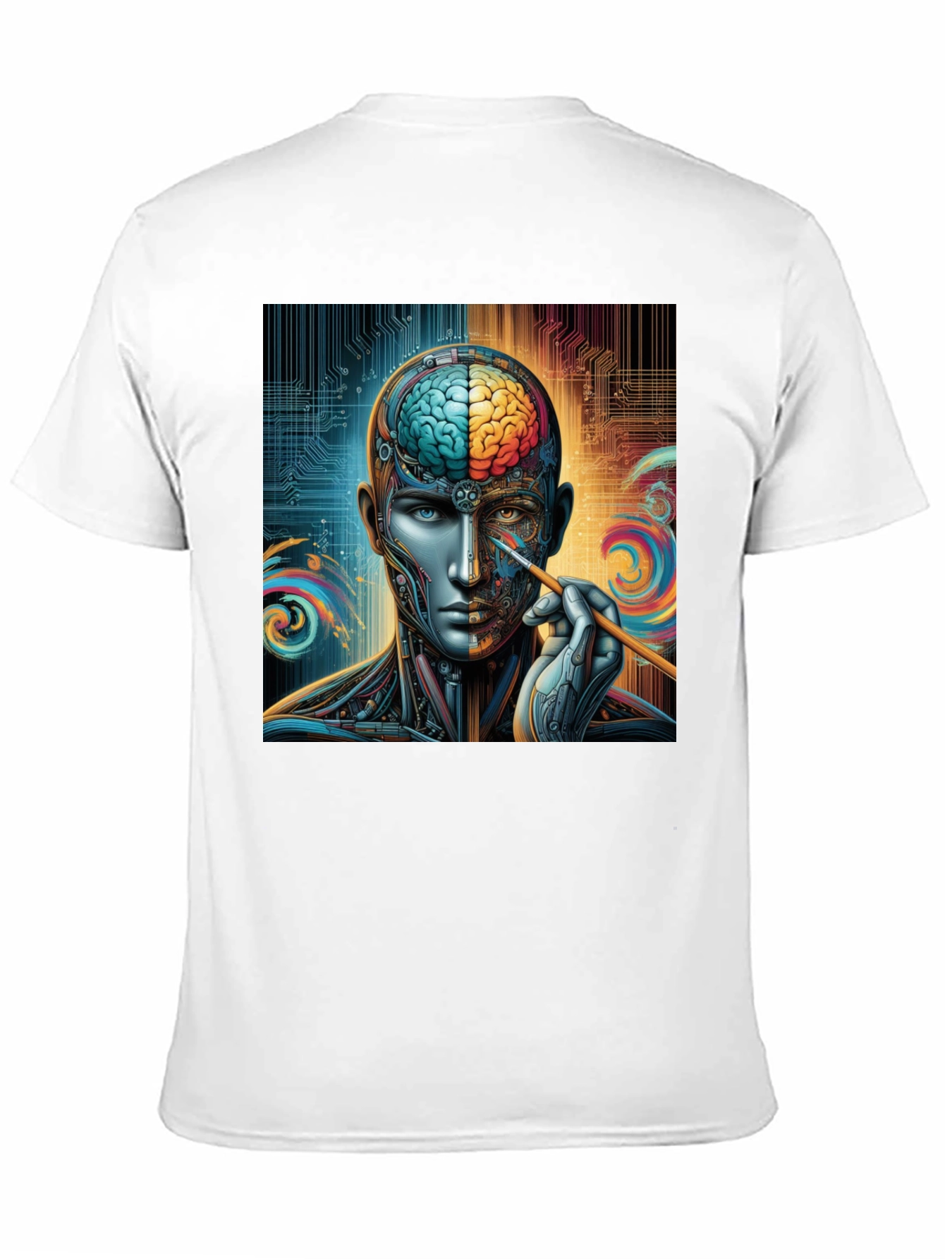 Cyberpunk Brain Artist Graphic Tee