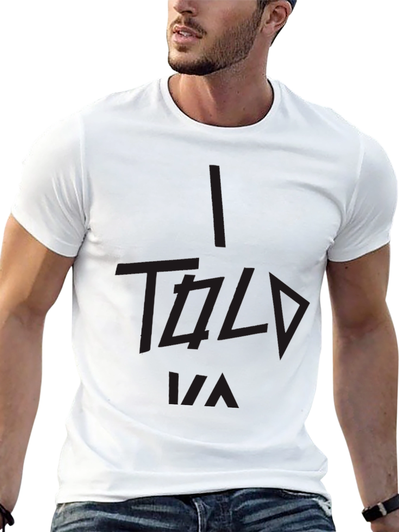 I Told Ya Black Graphic Tee